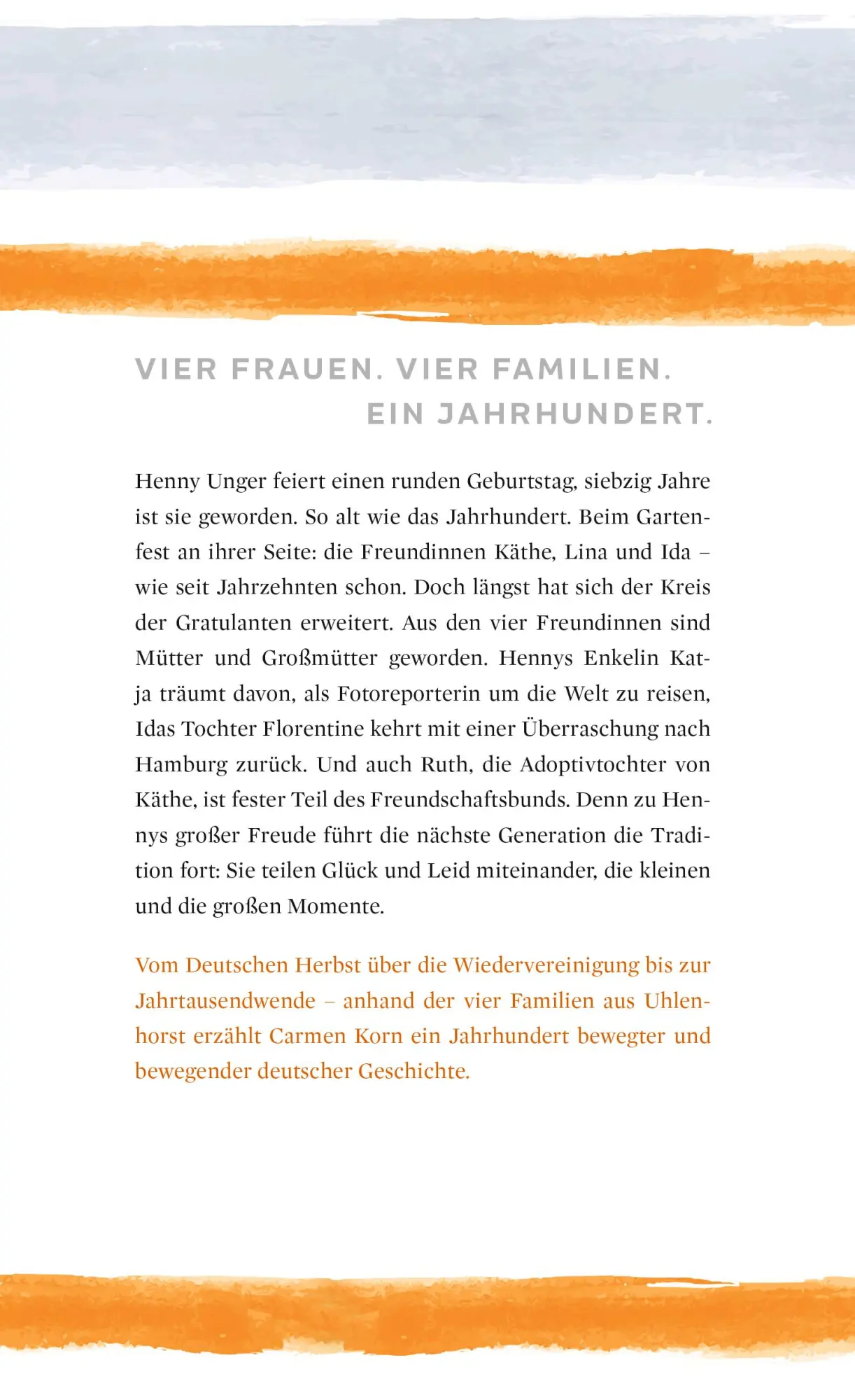 Rückseite: 9783463406848 | Zeitenwende | Carmen Korn | Buch | Jahrhundert-Trilogie | 560 S.