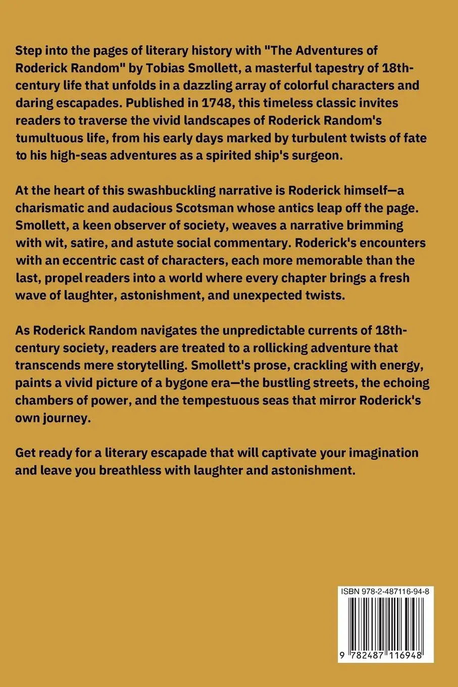 Rückseite: 9782487116948 | The Adventures of Roderick Random (Annotated) | Tobias Smollett | Buch