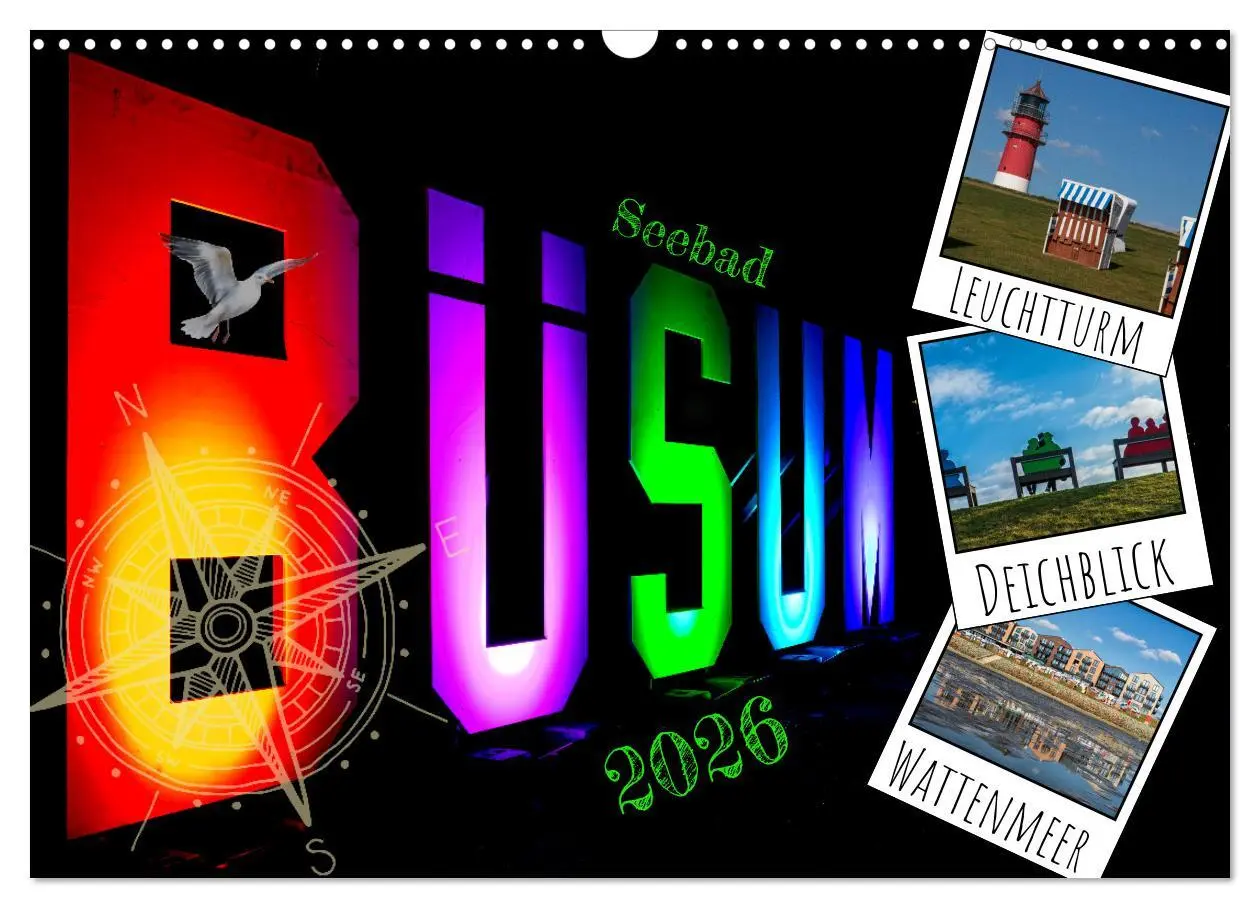 Cover: 9783457316948 | Seebad Büsum (Wandkalender 2026 DIN A3 quer), CALVENDO Monatskalender