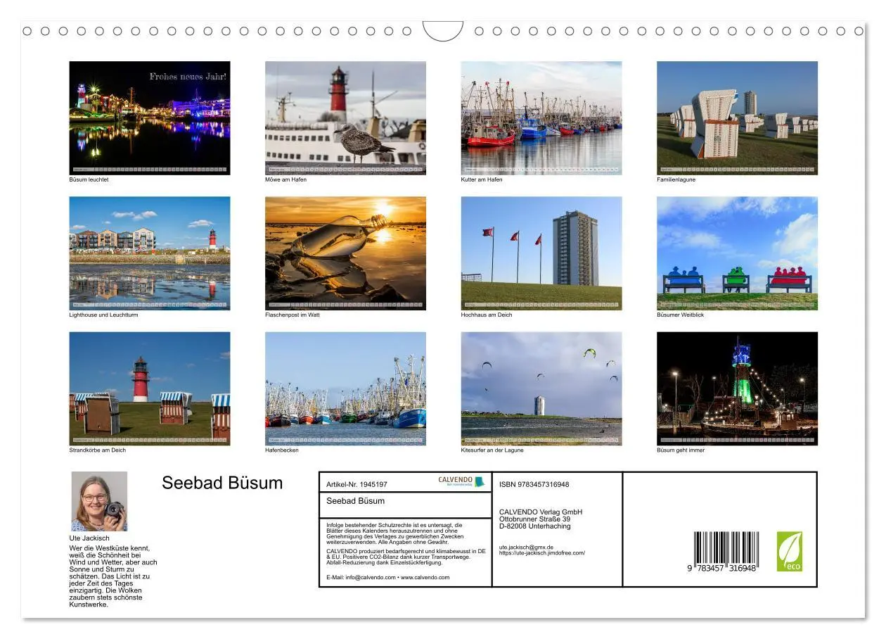 Bild: 9783457316948 | Seebad Büsum (Wandkalender 2026 DIN A3 quer), CALVENDO Monatskalender