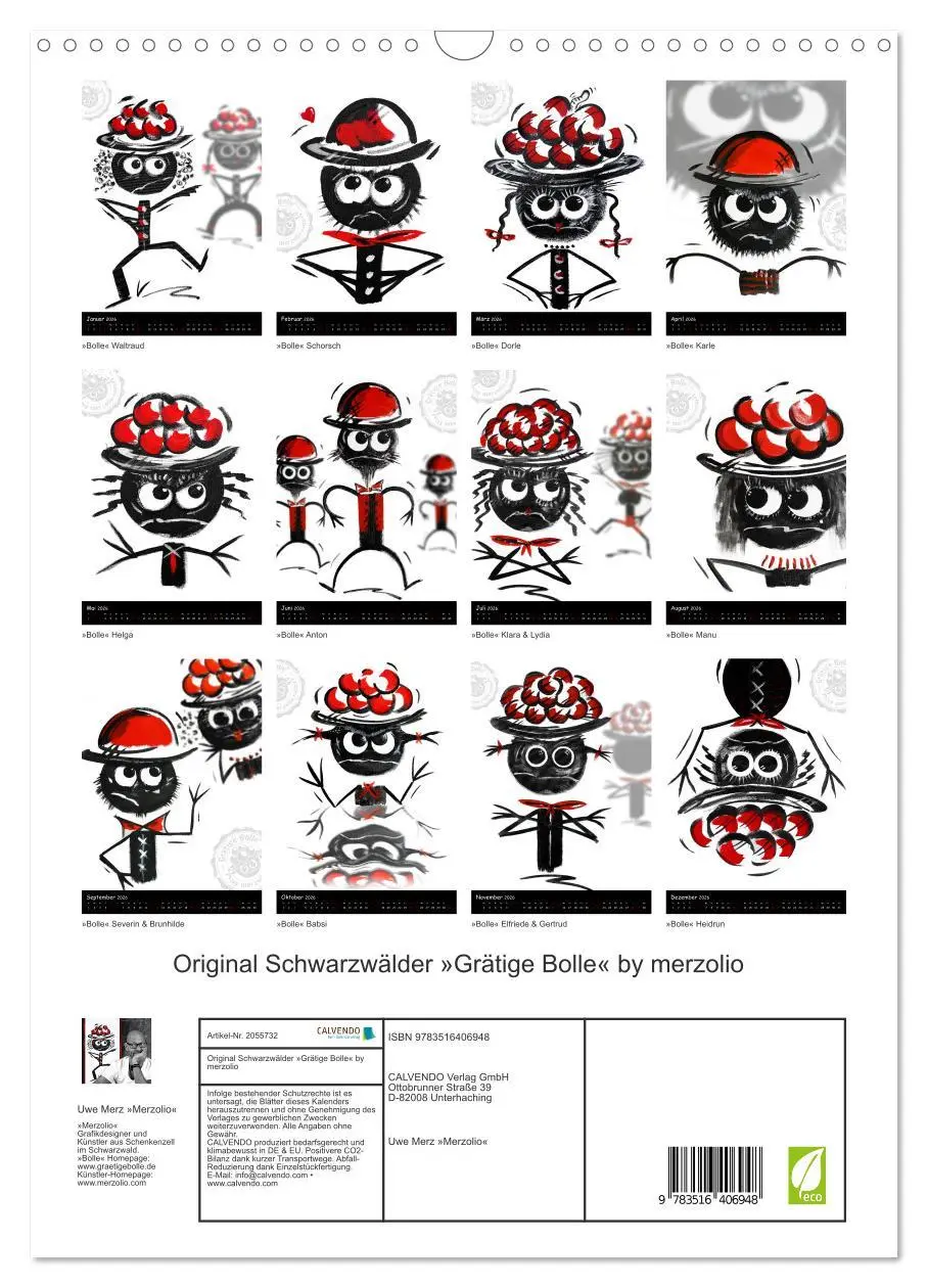 Bild: 9783516406948 | Original Schwarzwälder 'Grätige Bolle' by merzolio (Wandkalender...