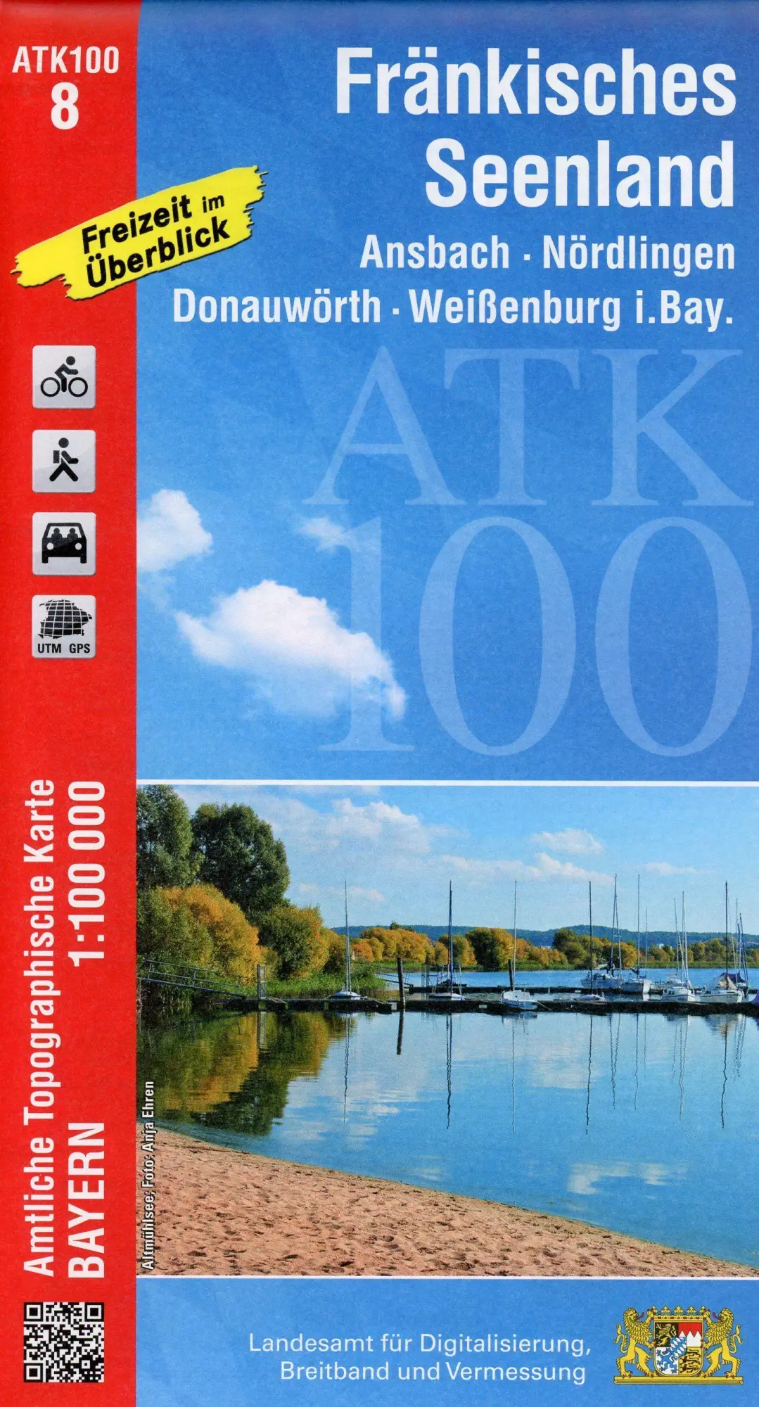 Cover: 9783899336948 | Fränkisches Seenland 1:100 000 | Digitalisierung | (Land-)Karte | 2021