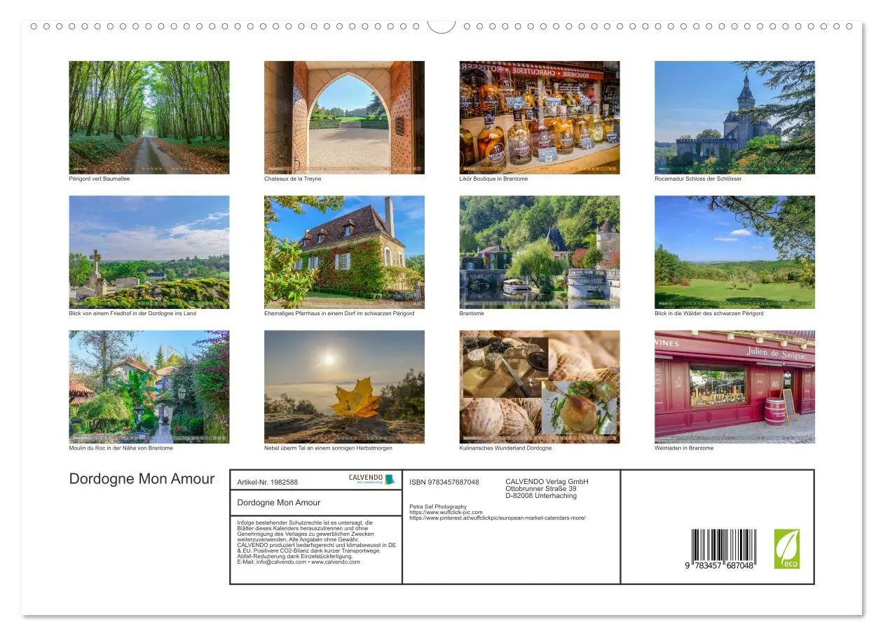 Bild: 9783457687048 | Dordogne Mon Amour (hochwertiger Premium Wandkalender 2026 DIN A2...