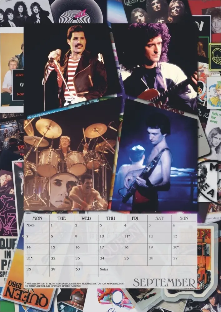 Bild: 9783840197048 | Queen Posterkalender 2026 | Kalender | Spiralbindung | Englisch | 2026