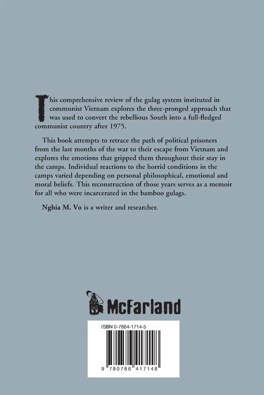 Rückseite: 9780786417148 | The Bamboo Gulag | Political Imprisonment in Communist Vietnam | Vo