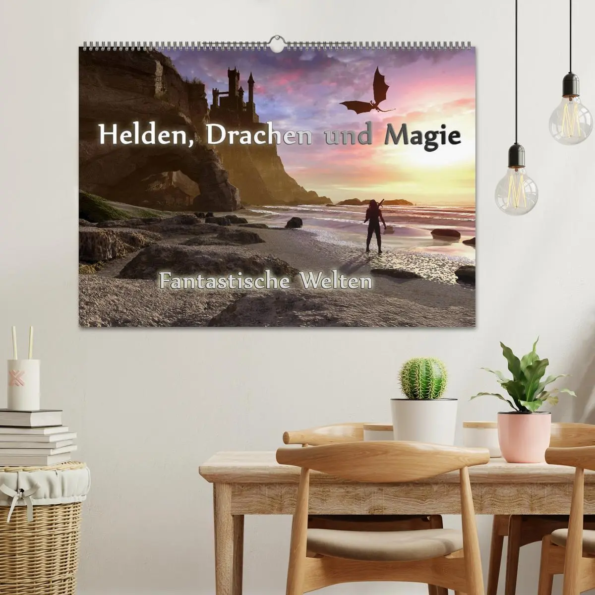 Bild: 9783457817148 | Helden, Drachen und Magie (Wandkalender 2026 DIN A2 quer), CALVENDO...
