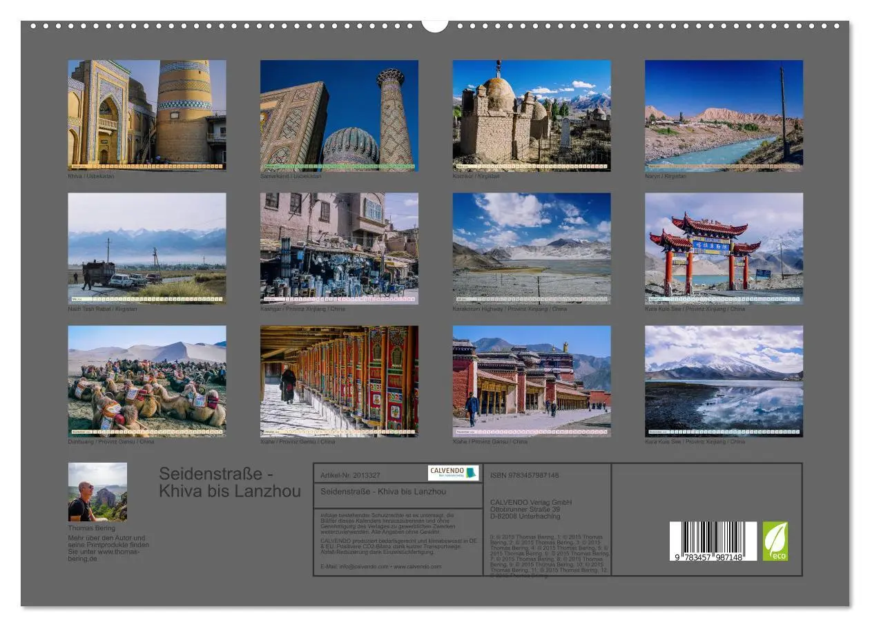 Bild: 9783457987148 | Seidenstraße - Khiva bis Lanzhou (hochwertiger Premium Wandkalender...