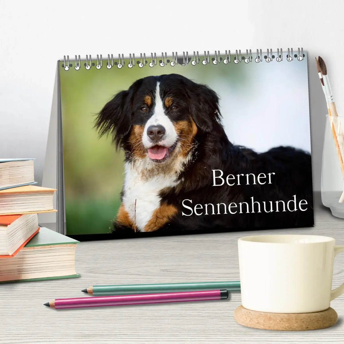 Bild: 9783516147148 | Berner Sennenhunde (Tischkalender 2026 DIN A5 quer), CALVENDO...