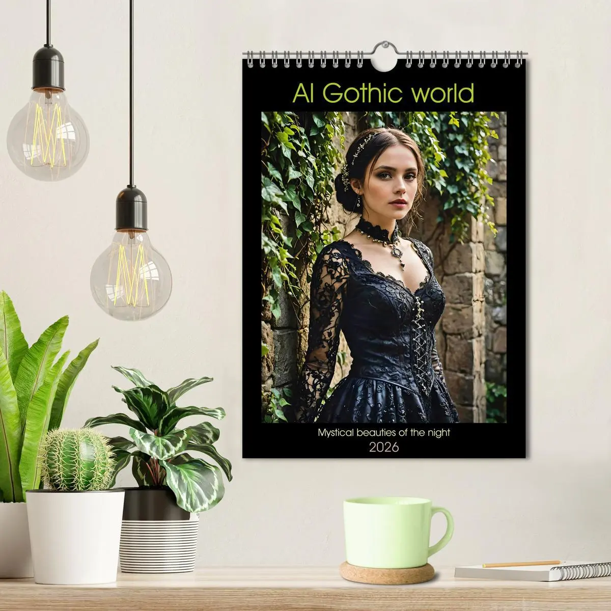 Bild: 9783516527148 | AI Gothic world - Mystical beauties of the night (Wall Calendar...