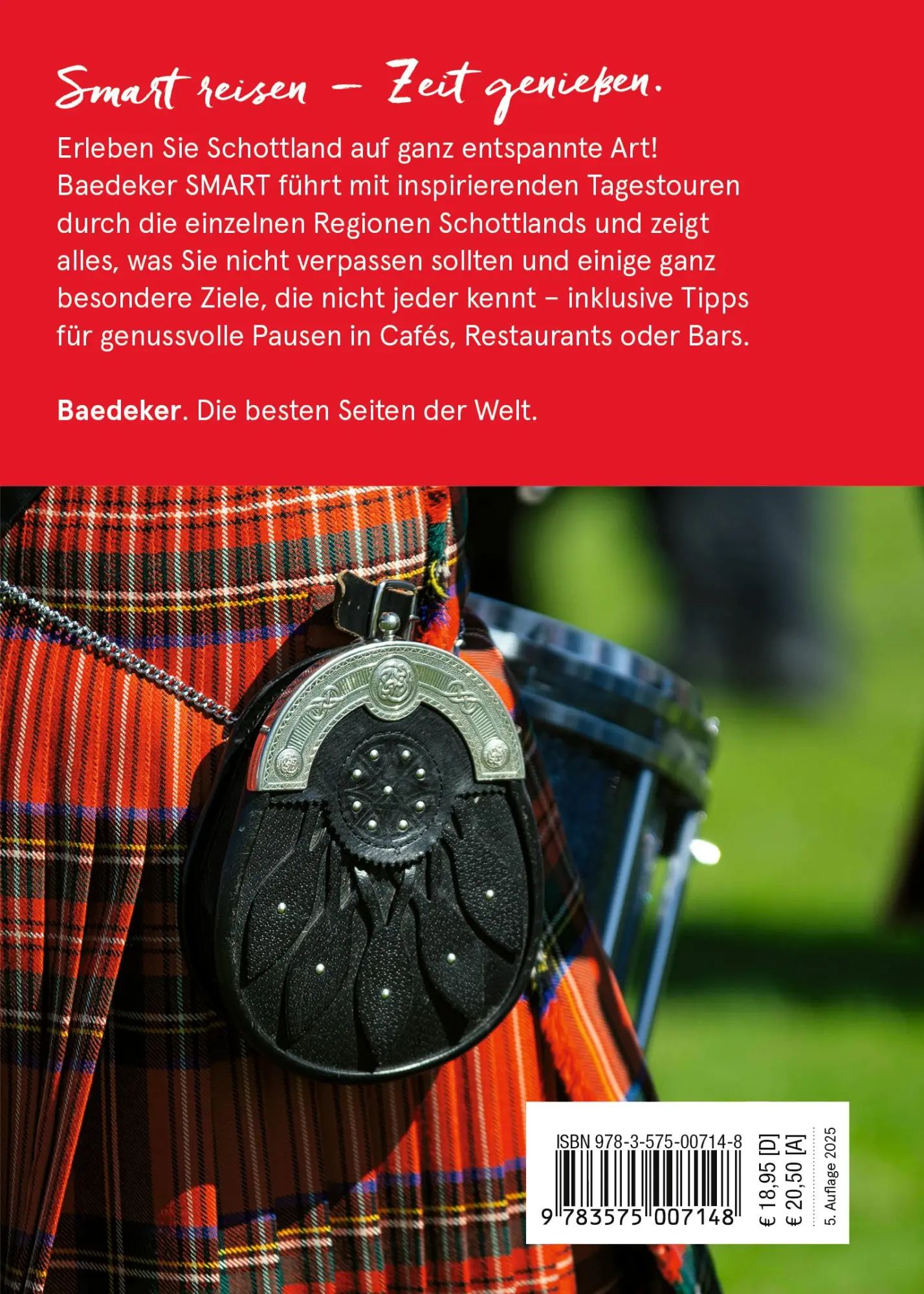 Rückseite: 9783575007148 | Baedeker SMART Reiseführer Schottland | Martin Müller | Taschenbuch