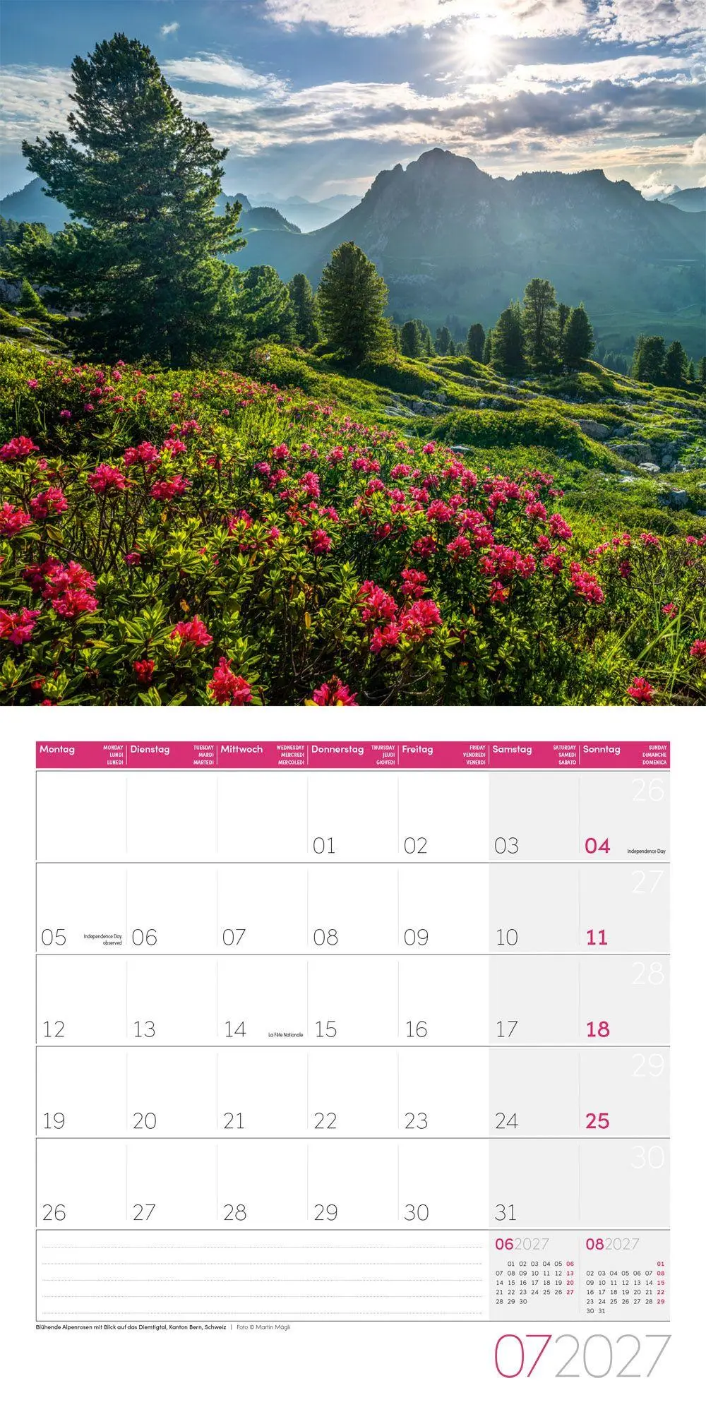 Bild: 9783838447148 | Alpen Kalender 2027 - 30x30 - Art12 | Ackermann Kunstverlag GmbH