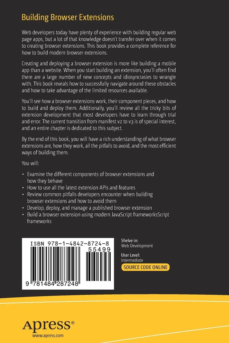 Rückseite: 9781484287248 | Building Browser Extensions | Matt Frisbie | Taschenbuch | xxxii