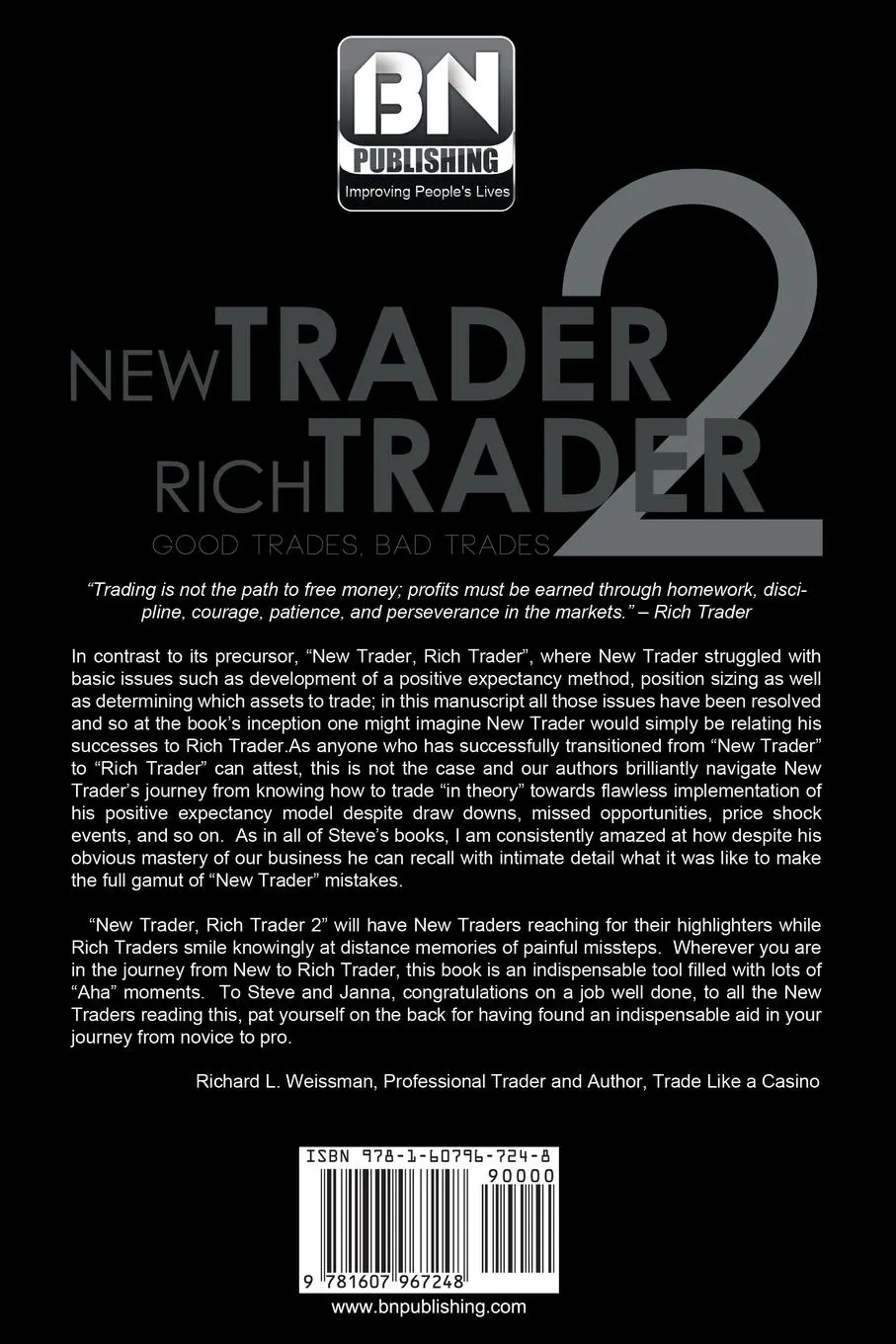 Rückseite: 9781607967248 | New Trader, Rich Trader 2 | Good Trades, Bad Trades | Burns (u. a.)