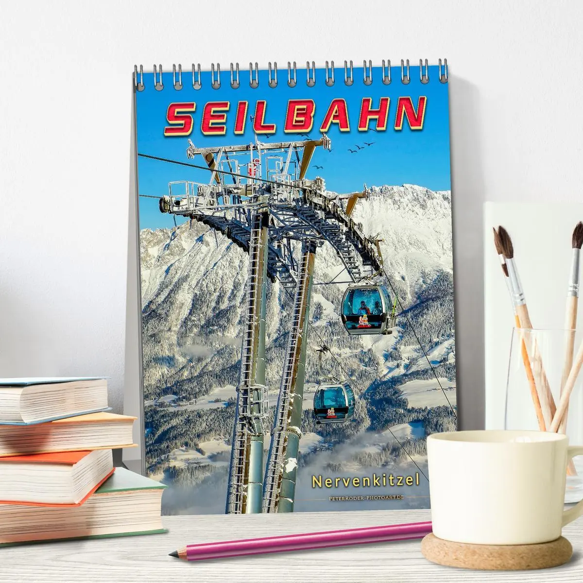 Bild: 9783516377248 | Nervenkitzel Seilbahn (Tischkalender 2026 DIN A5 hoch), CALVENDO...