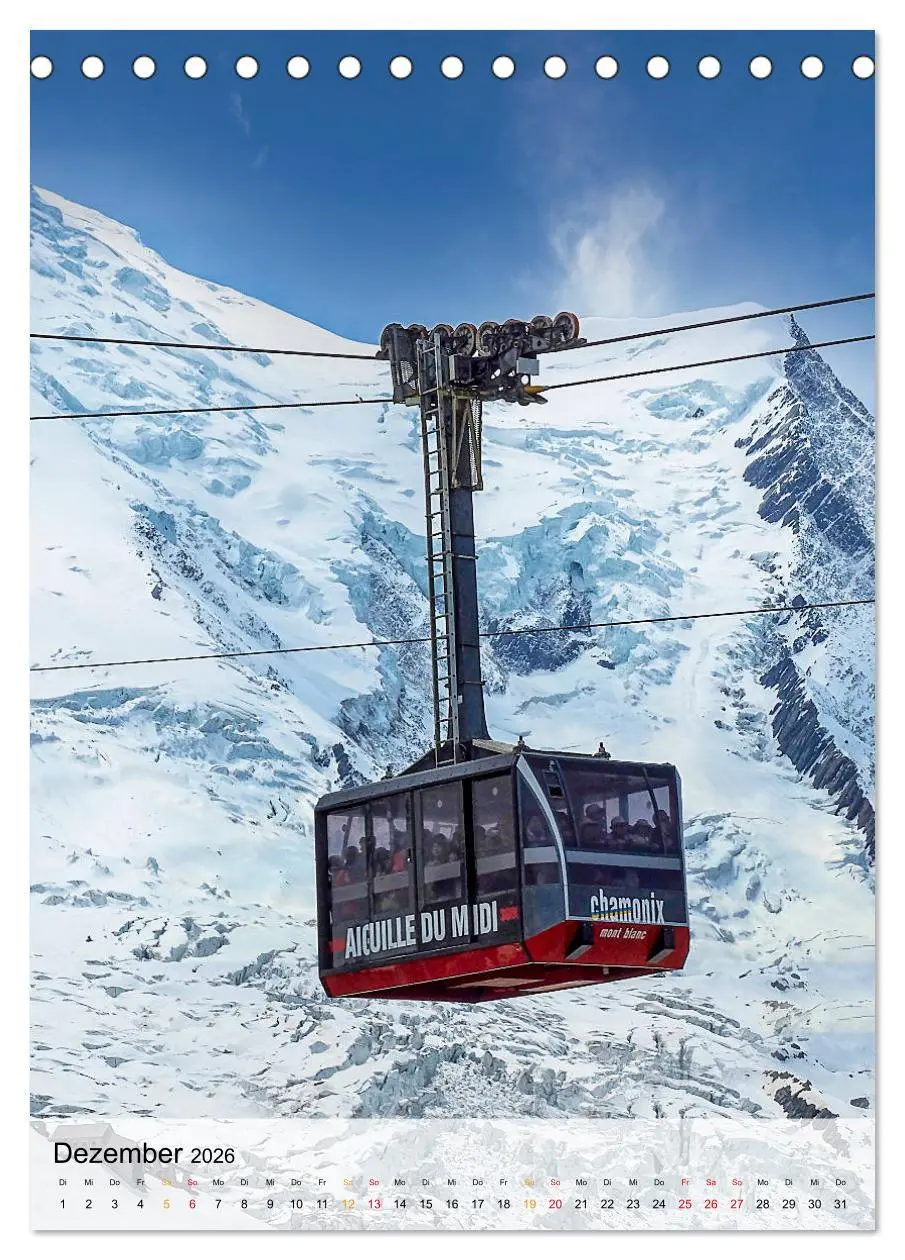 Bild: 9783516377248 | Nervenkitzel Seilbahn (Tischkalender 2026 DIN A5 hoch), CALVENDO...