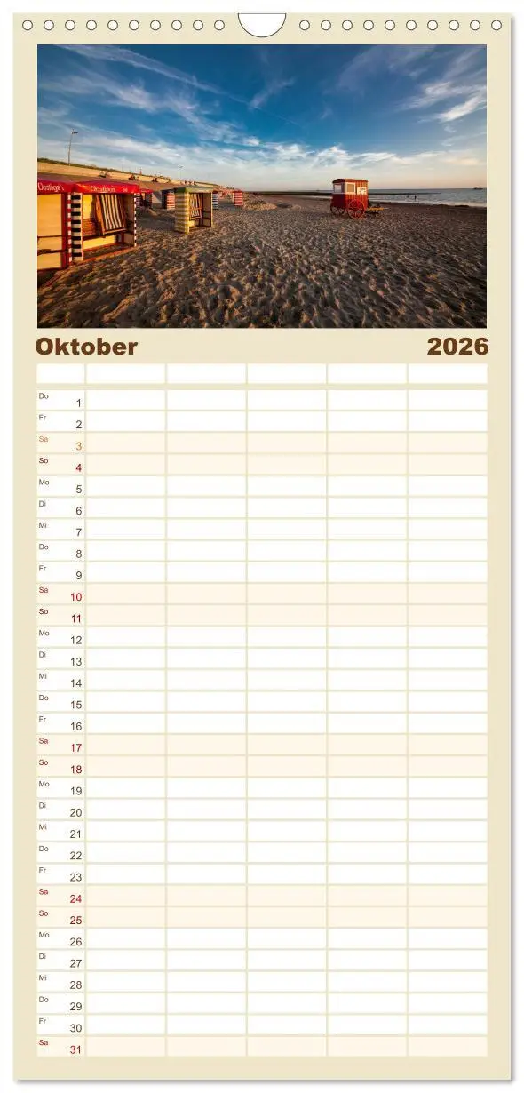 Bild: 9783516517248 | Familienplaner 2026 - Ostfriesland - Tour mit 5 Spalten...