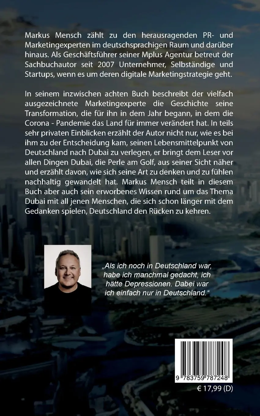 Rückseite: 9783759787248 | Neuanfang in Dubai | Ein Unternehmerjahr, das alles veränderte | Buch
