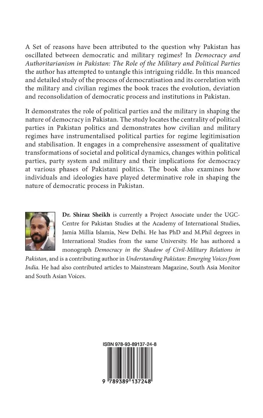 Rückseite: 9789389137248 | Democracy and Authoritarianism in Pakistan: The Role of The...