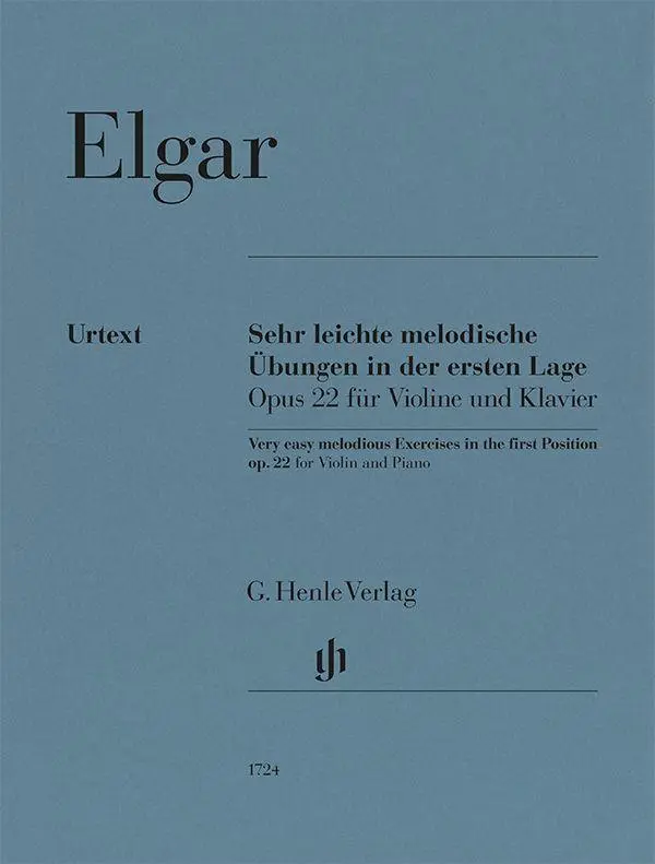 Cover: 9790201817248 | Edward Elgar - Sehr leichte melodische Übungen in der ersten Lage...