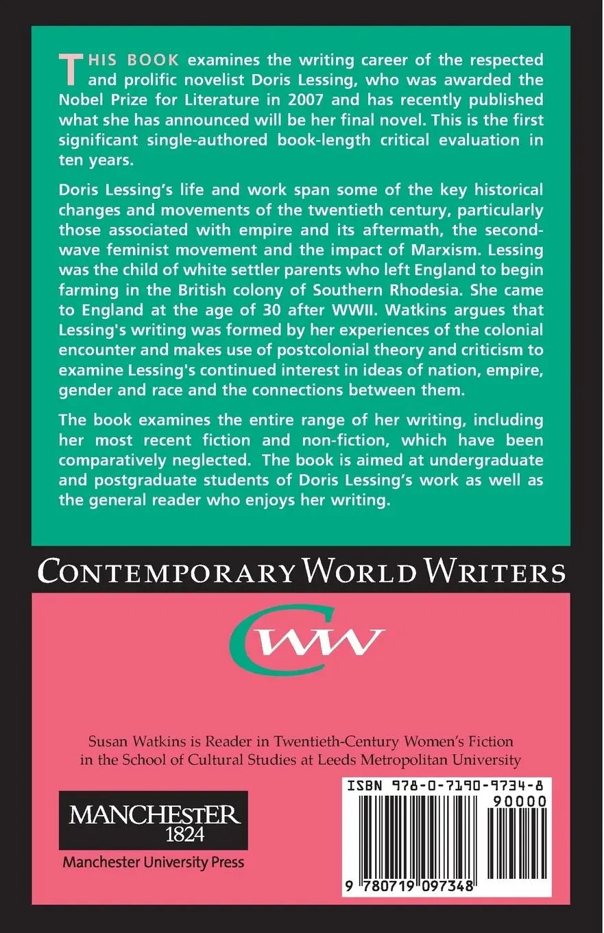 Rückseite: 9780719097348 | Doris Lessing | Susan Watkins | Taschenbuch | Englisch | 2015