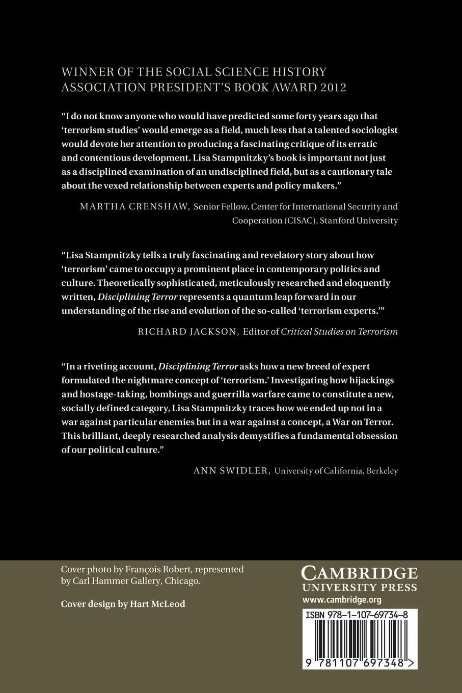 Rückseite: 9781107697348 | Disciplining Terror | How Experts Invented 'Terrorism' | Stampnitzky