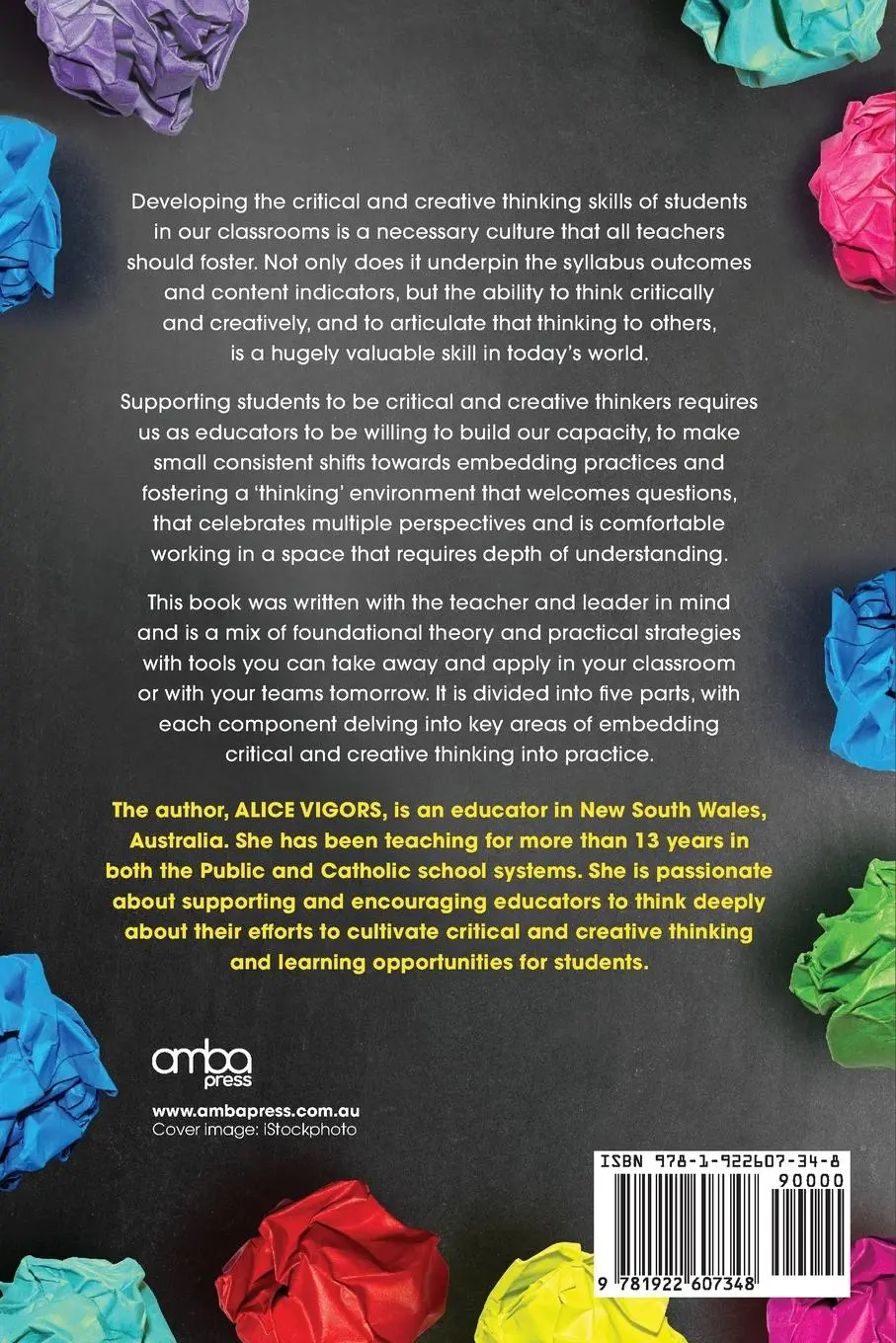 Rückseite: 9781922607348 | The Thinking Classroom | Alice Vigors | Taschenbuch | Englisch | 2022