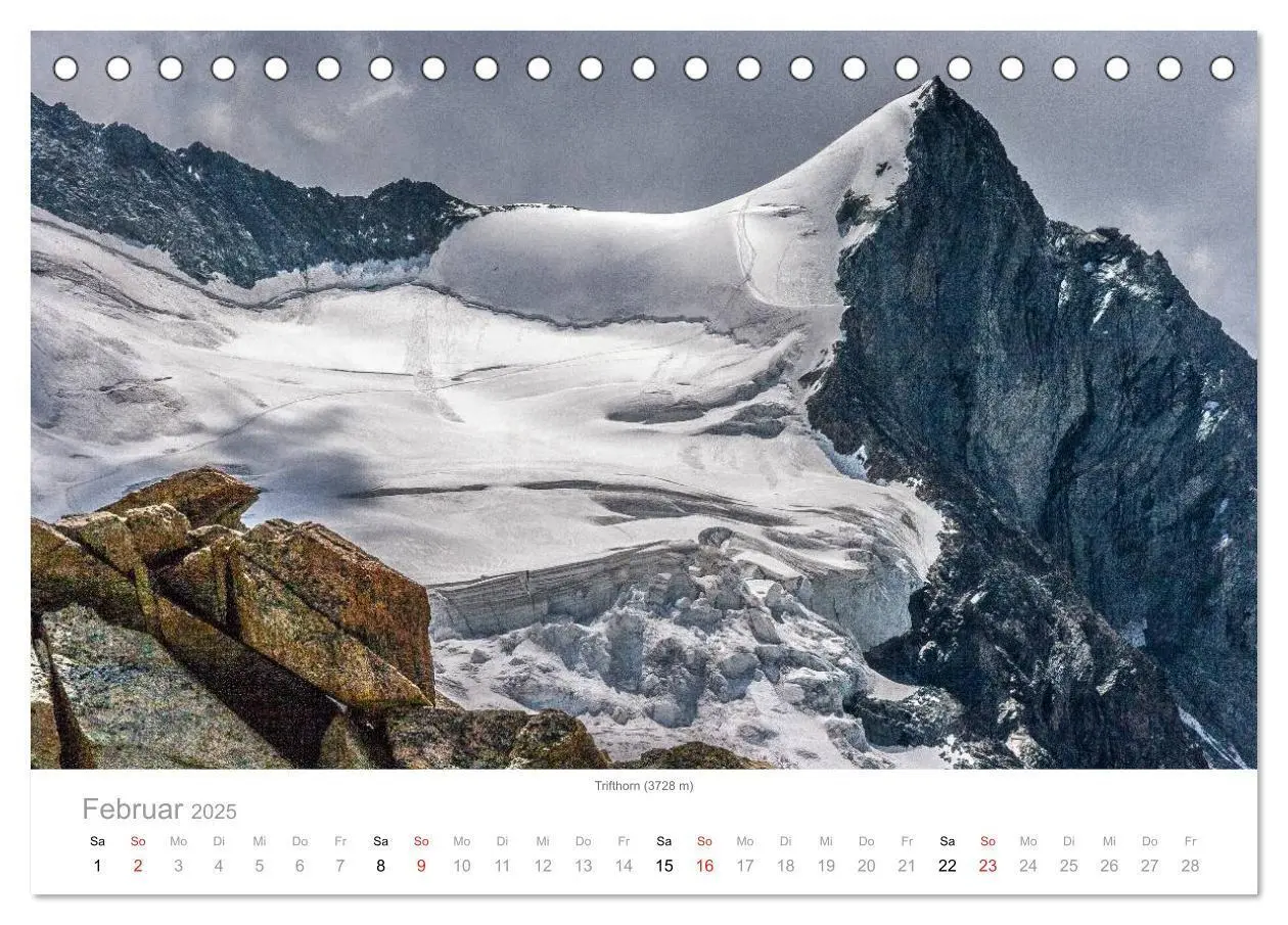 Bild: 9783435497348 | Walliser Alpen - Europas »kleiner« Himalaya (Tischkalender 2025 DIN...