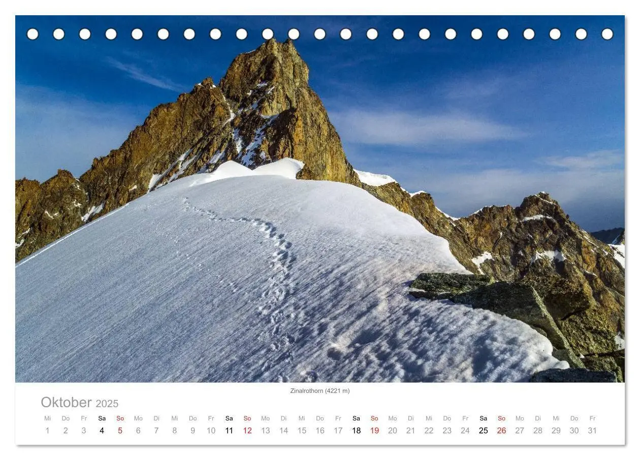 Bild: 9783435497348 | Walliser Alpen - Europas »kleiner« Himalaya (Tischkalender 2025 DIN...