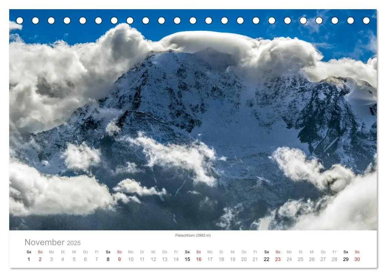 Bild: 9783435497348 | Walliser Alpen - Europas »kleiner« Himalaya (Tischkalender 2025 DIN...