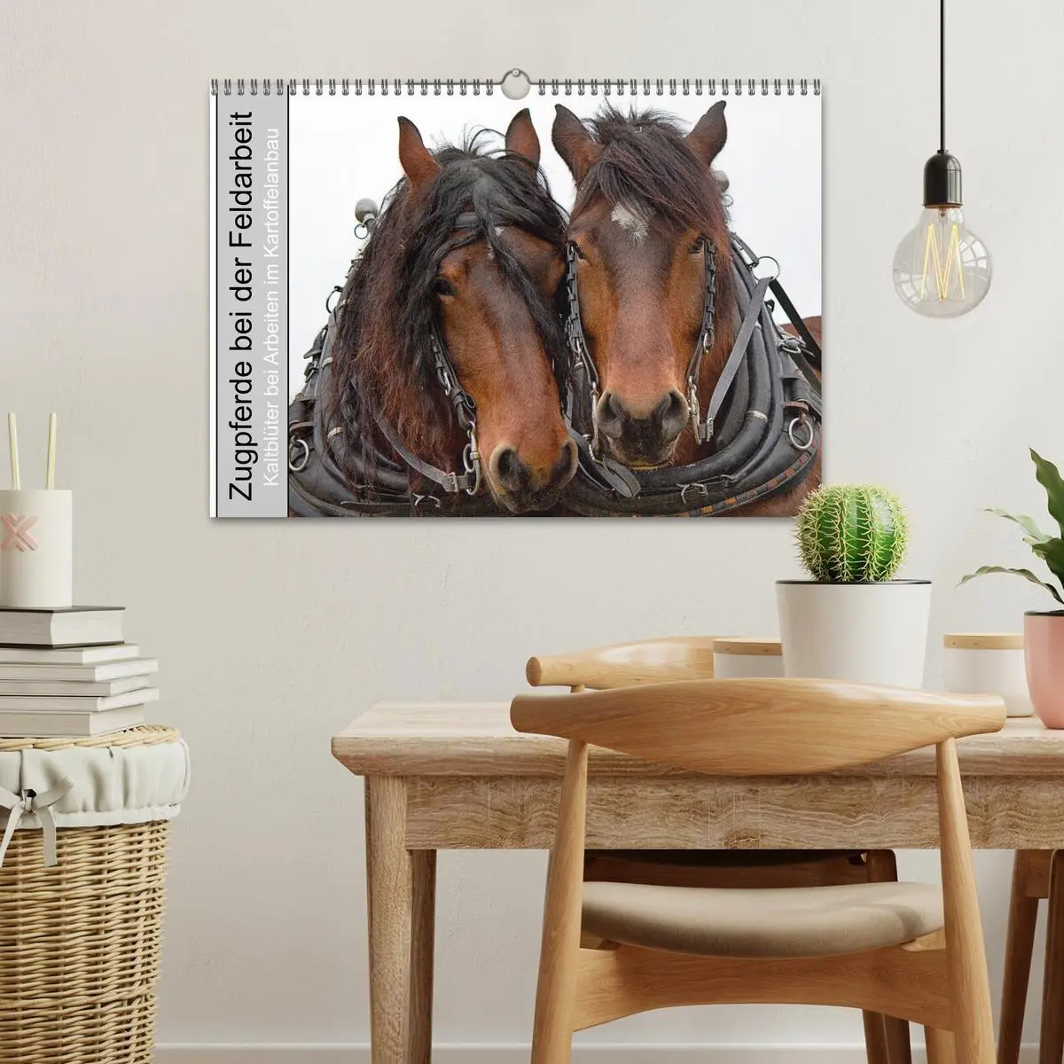 Bild: 9783457657348 | Zugpferde bei der Feldarbeit (Wandkalender 2026 DIN A3 quer),...