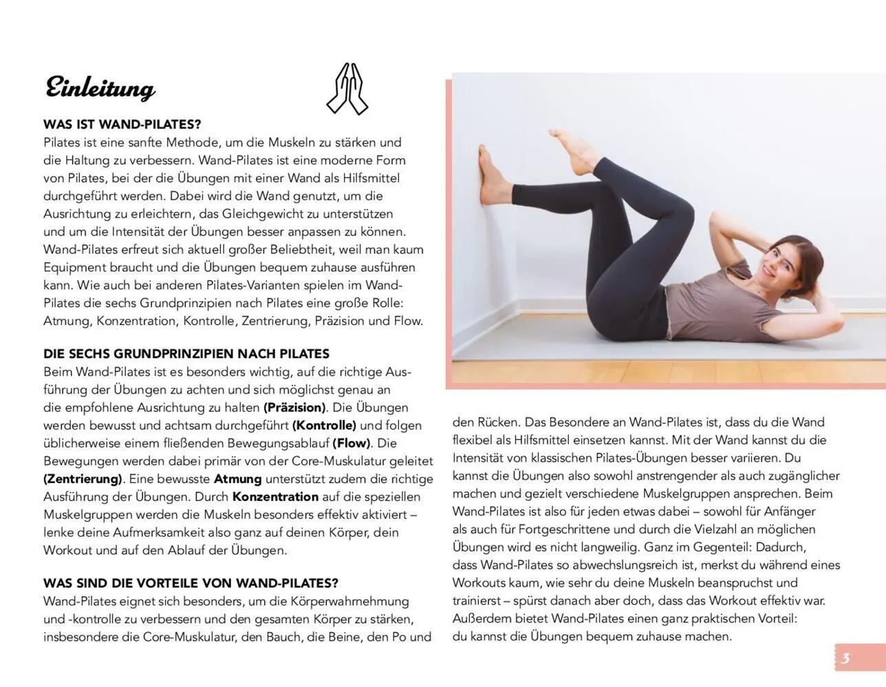 Bild: 9783625197348 | Wand-Pilates | 12 effektive Workouts mit über 70 einfachen Übungen