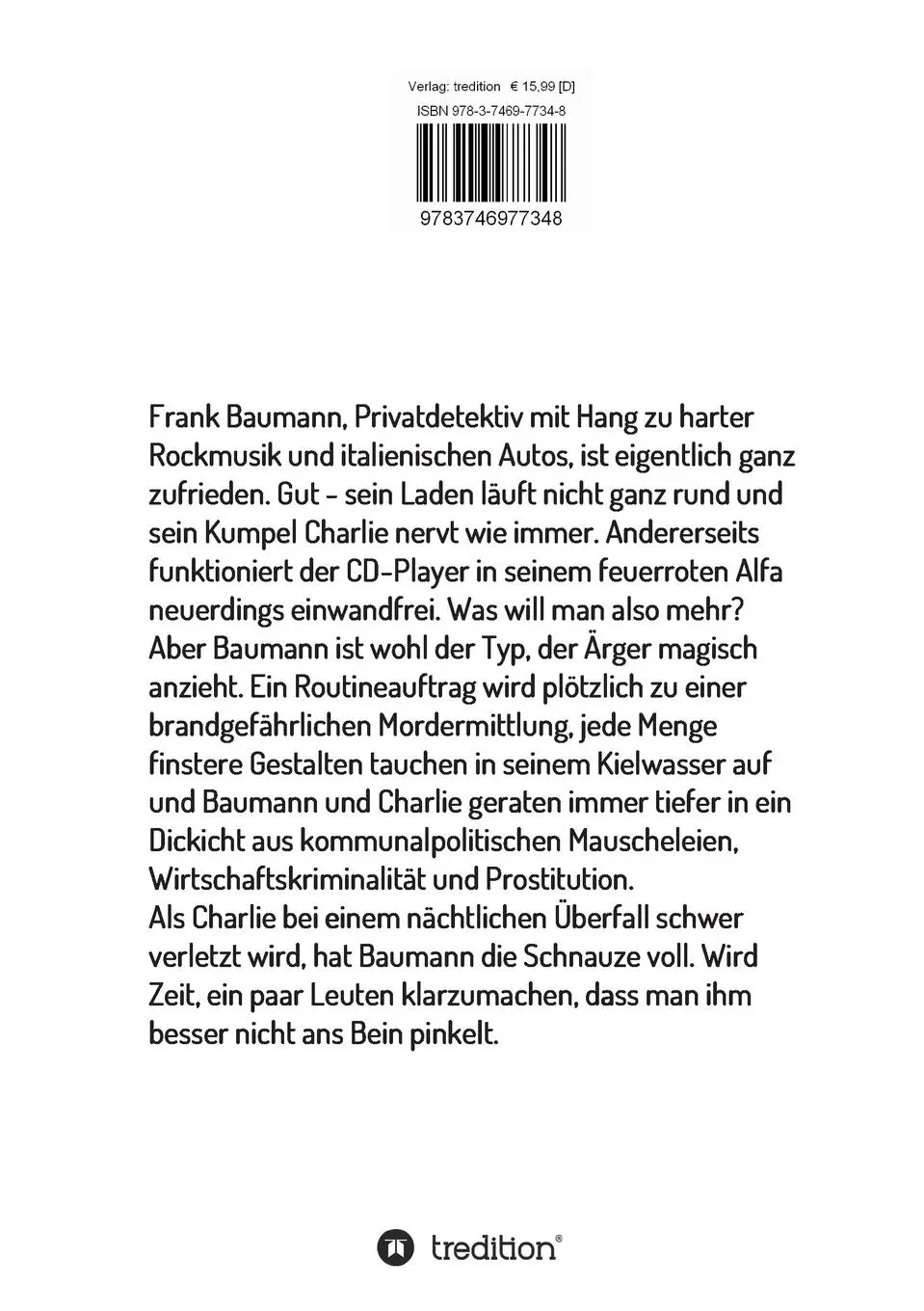 Rückseite: 9783746977348 | Tödliche Konsequenzen | Frank Baumann ermittelt | Udo Ulsperger | Buch