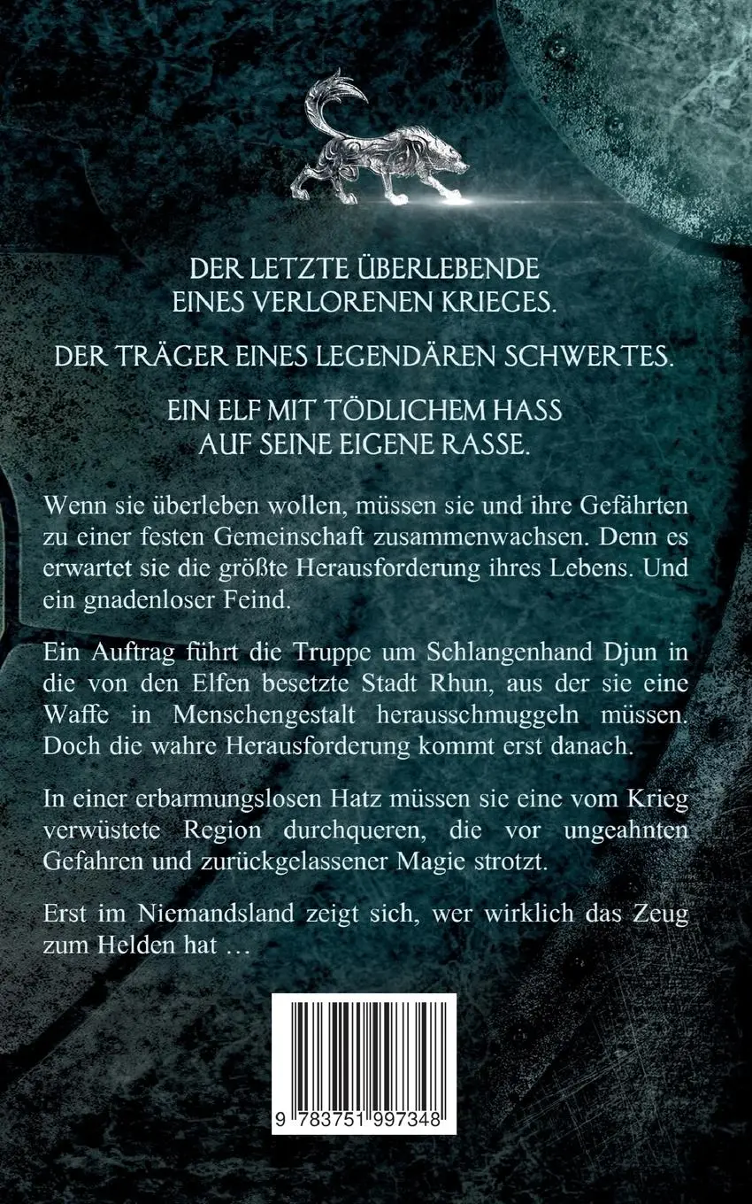 Rückseite: 9783751997348 | Der Pfad der Wolfsklingen | Niemandsland-Saga 1 | Horus W. Odenthal