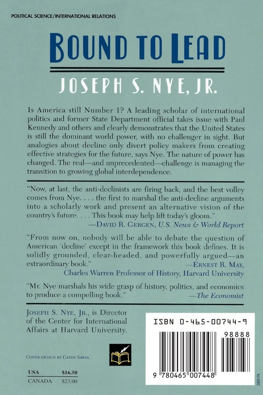 Rückseite: 9780465007448 | Bound to Lead | The Changing Nature of American Power | Nye | Buch