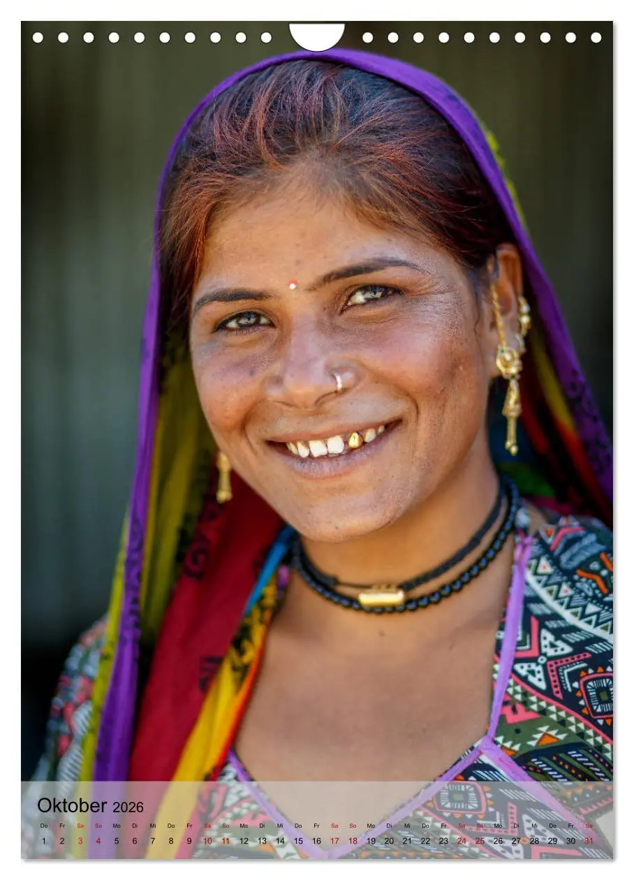 Bild: 9783516357448 | Menschen in Indien (Wandkalender 2026 DIN A4 hoch), CALVENDO...