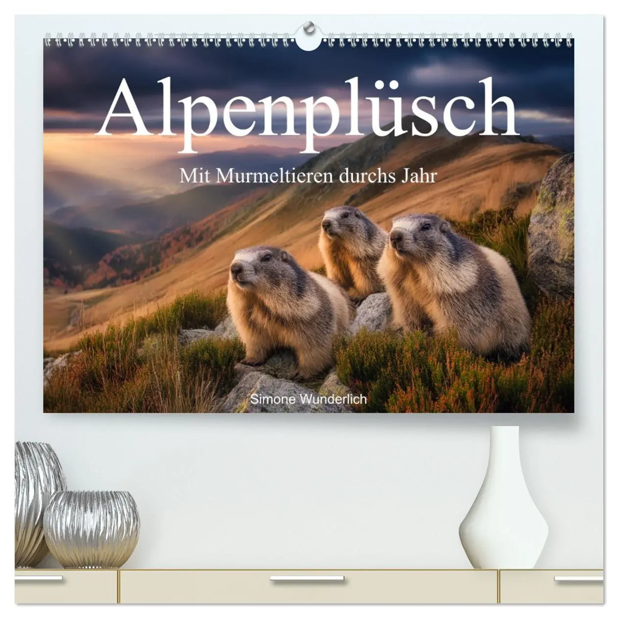 Cover: 9783516597448 | Alpenplüsch - Mit Murmeltieren durchs Jahr (hochwertiger Premium...