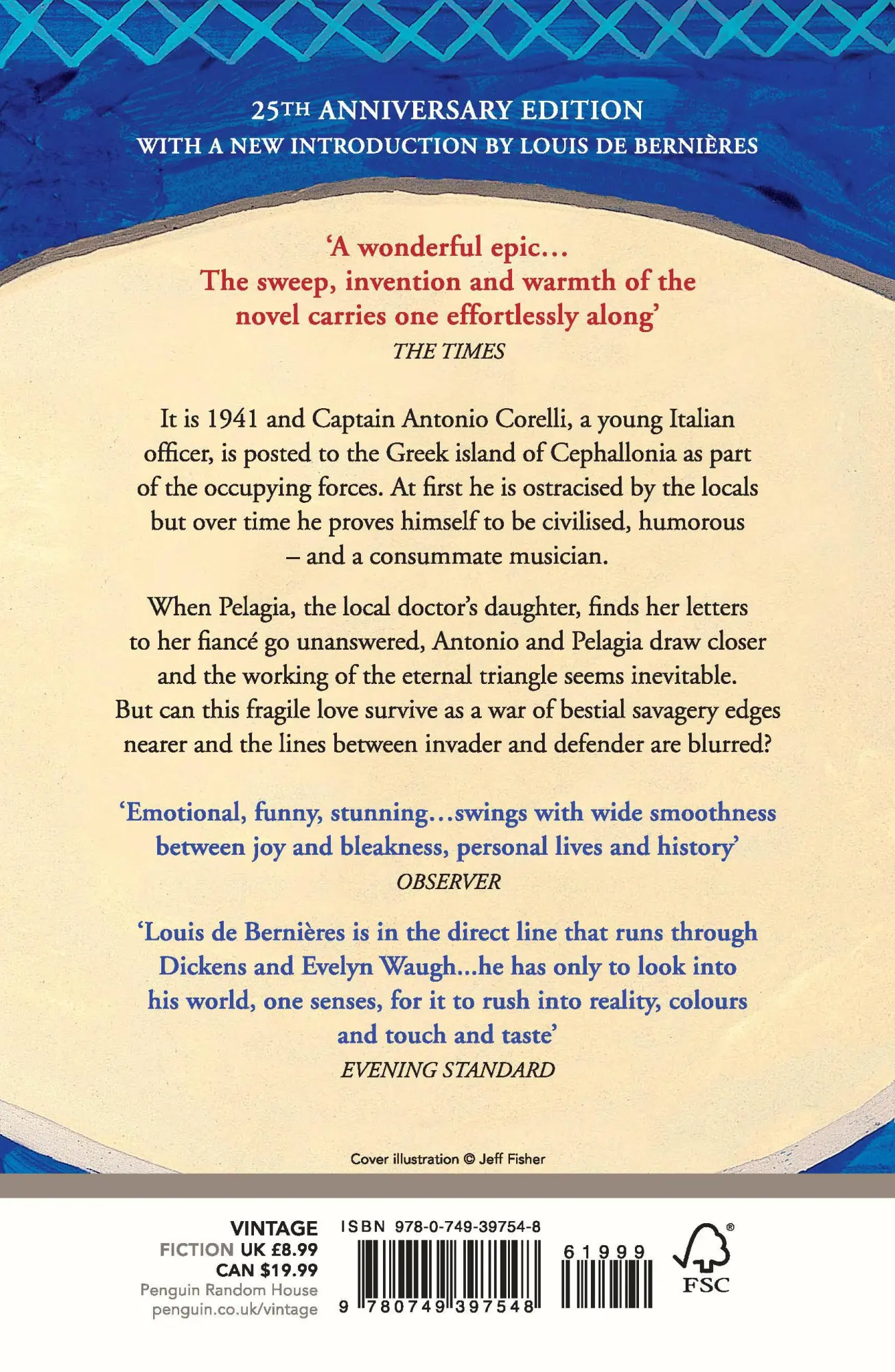 Rückseite: 9780749397548 | Captain Corelli's Mandolin | AS SEEN ON BBC BETWEEN THE COVERS | Buch