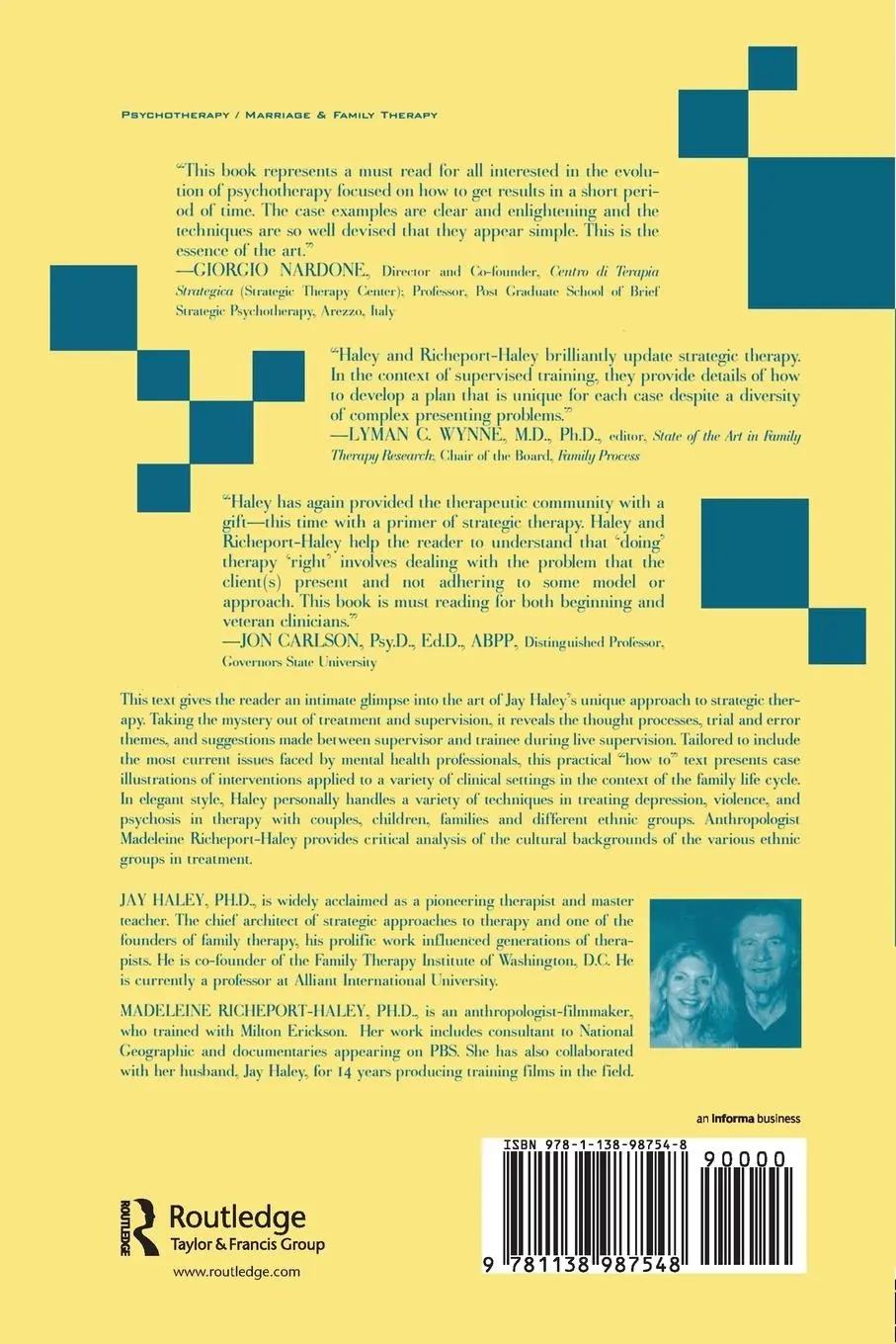 Rückseite: 9781138987548 | The Art of Strategic Therapy | Jay Haley (u. a.) | Taschenbuch | 2015