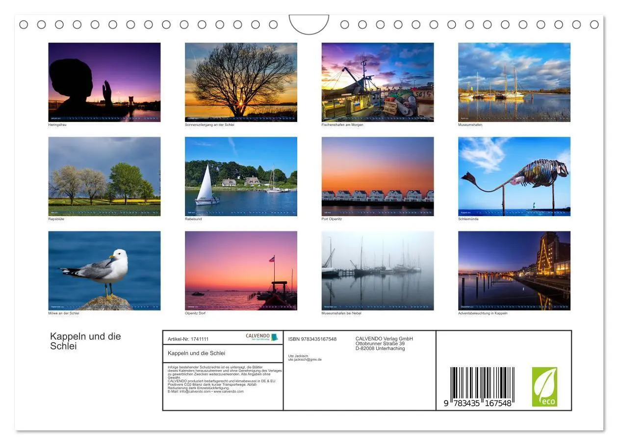 Bild: 9783435167548 | Kappeln und die Schlei (Wandkalender 2025 DIN A4 quer), CALVENDO...