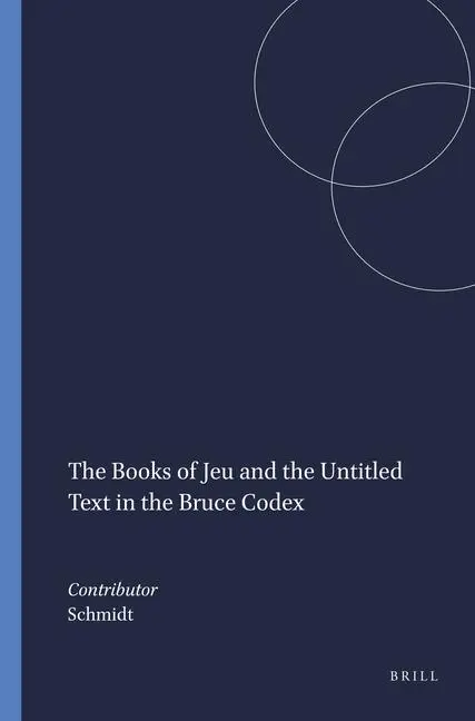 Cover: 9789004057548 | The Books of Jeu and the Untitled Text in the Bruce Codex | Schmidt