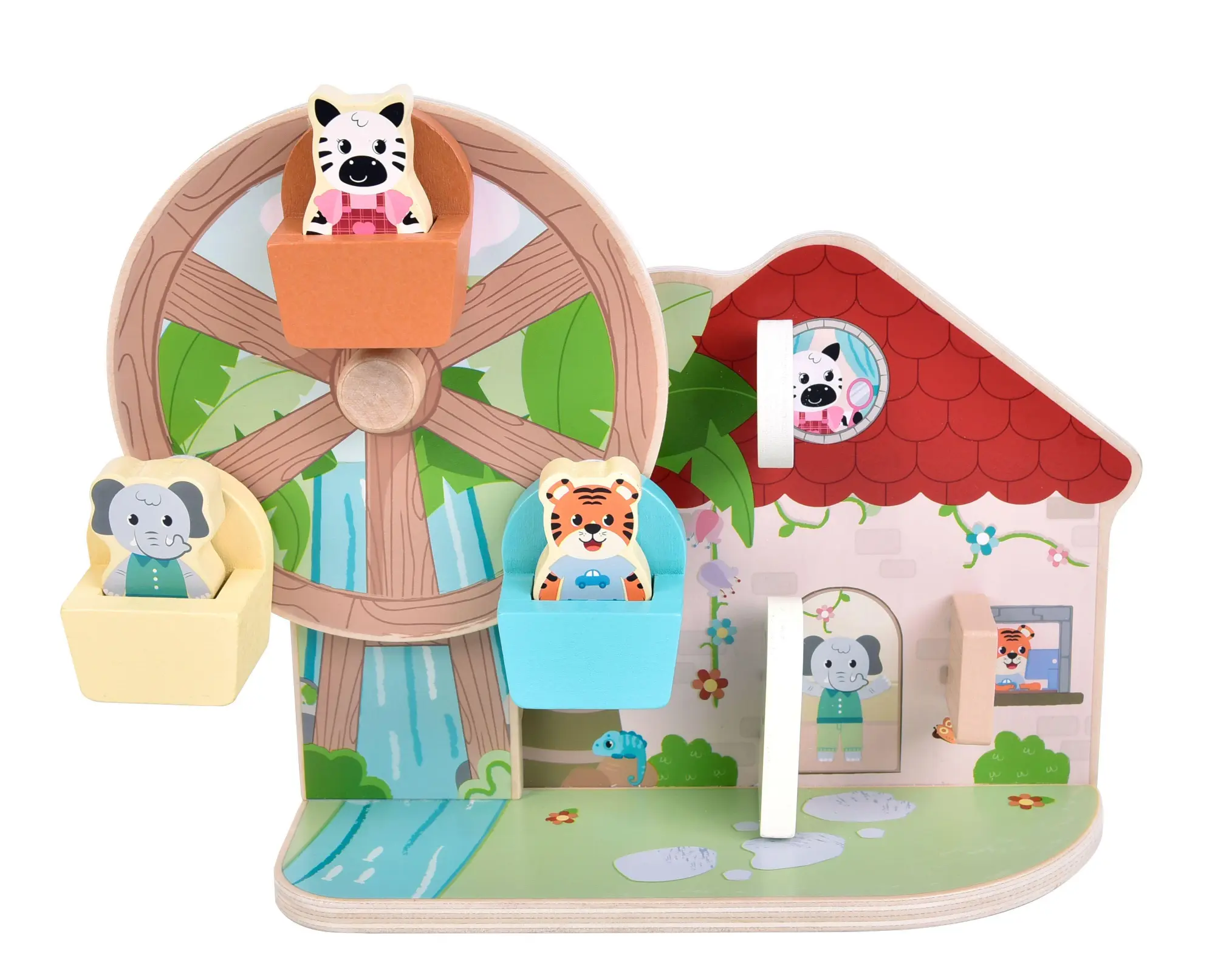 Bild: 4020972127648 | Motorikspielzeug Riesenrad "Jungle Friends" | 12764 | Deutsch | 2025