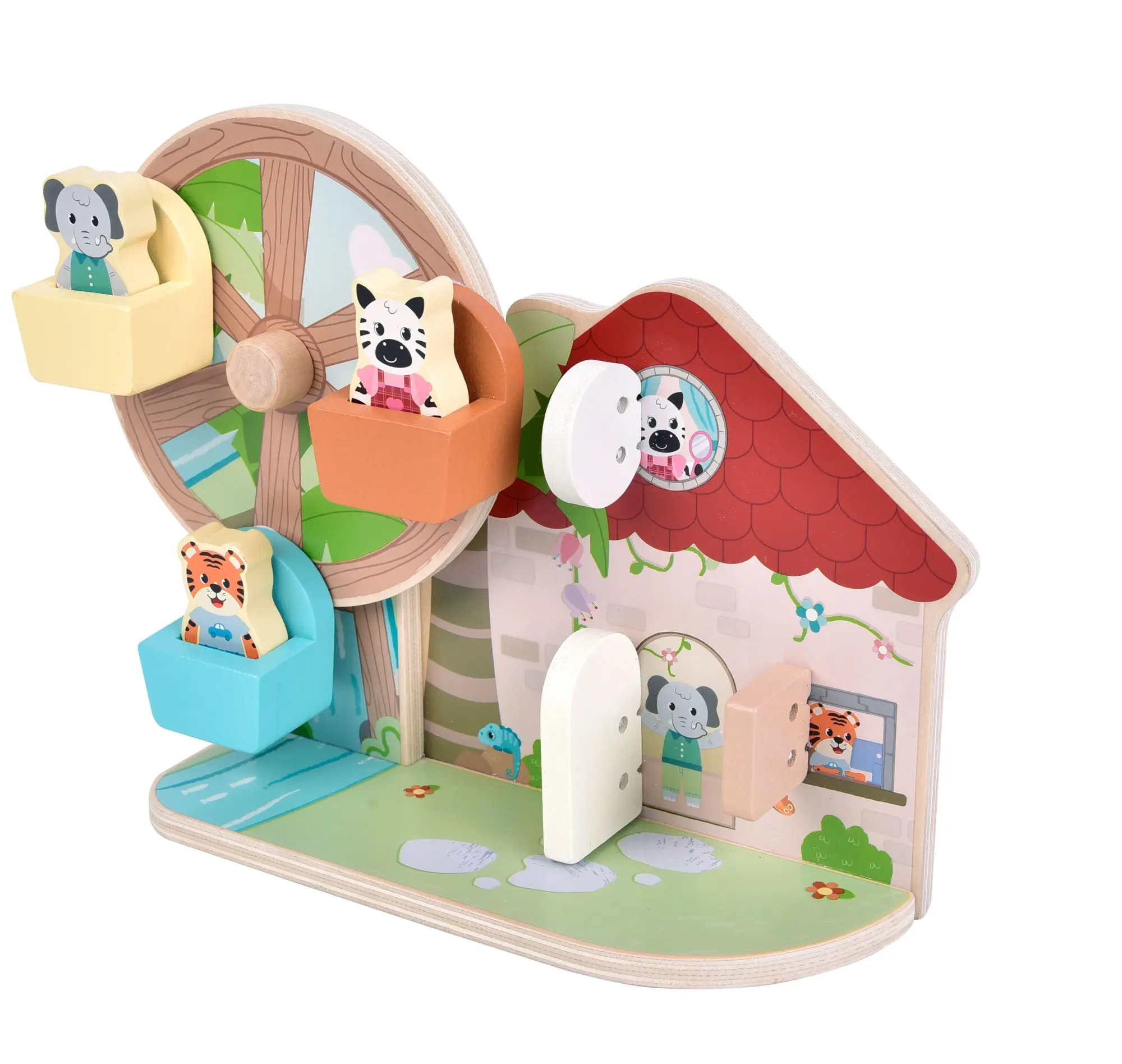 Bild: 4020972127648 | Motorikspielzeug Riesenrad "Jungle Friends" | 12764 | Deutsch | 2025