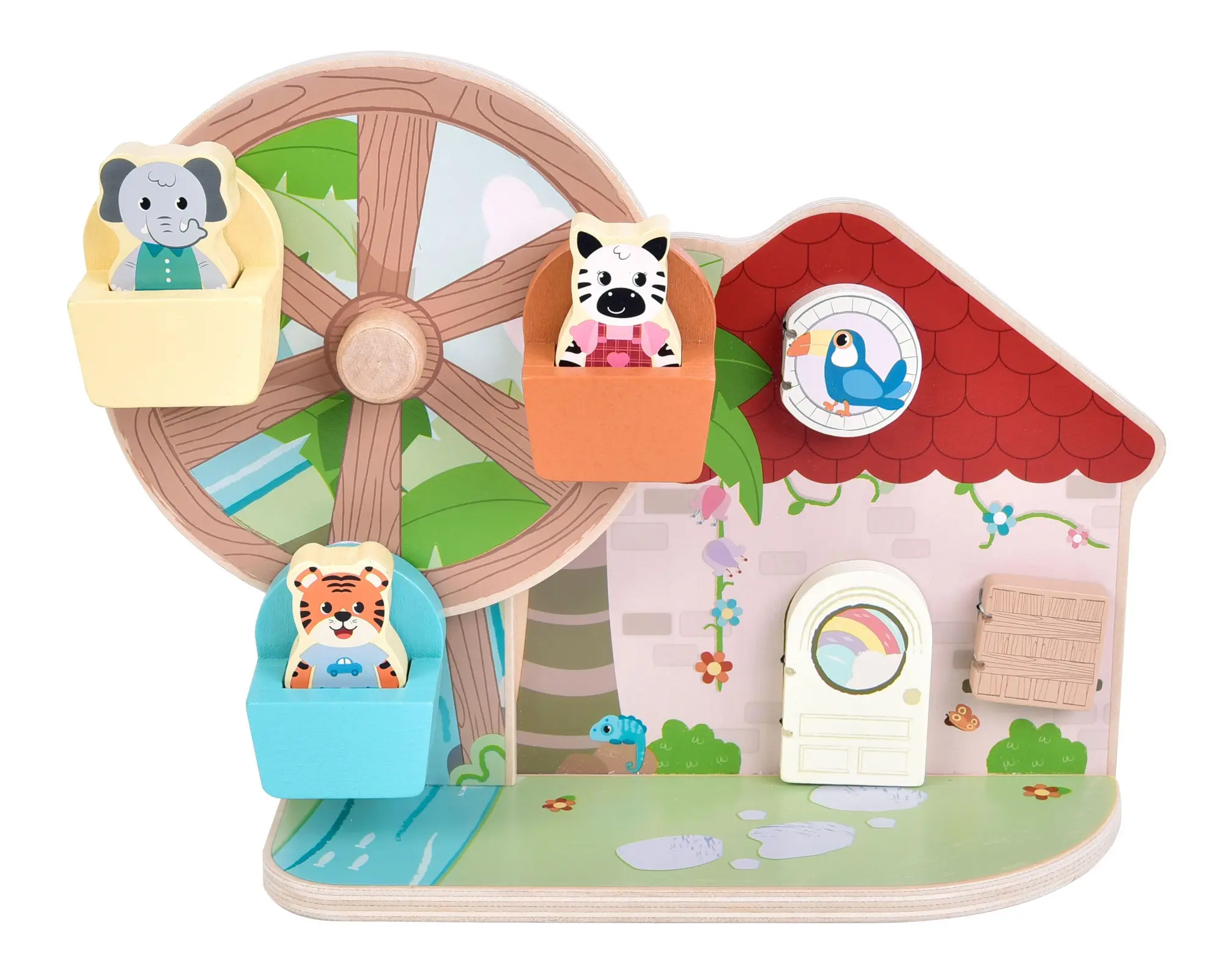 Bild: 4020972127648 | Motorikspielzeug Riesenrad "Jungle Friends" | 12764 | Deutsch | 2025