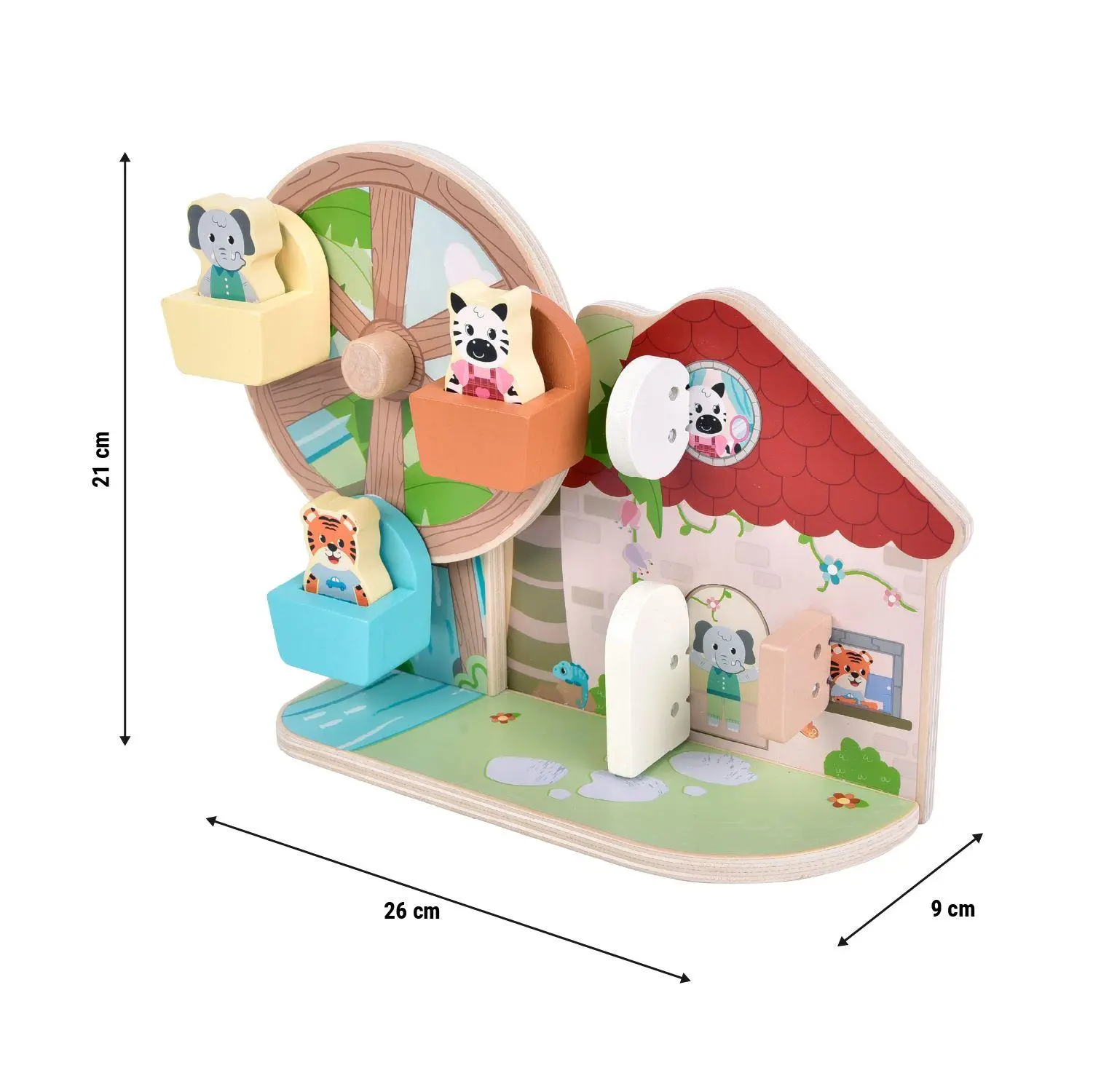 Bild: 4020972127648 | Motorikspielzeug Riesenrad "Jungle Friends" | 12764 | Deutsch | 2025