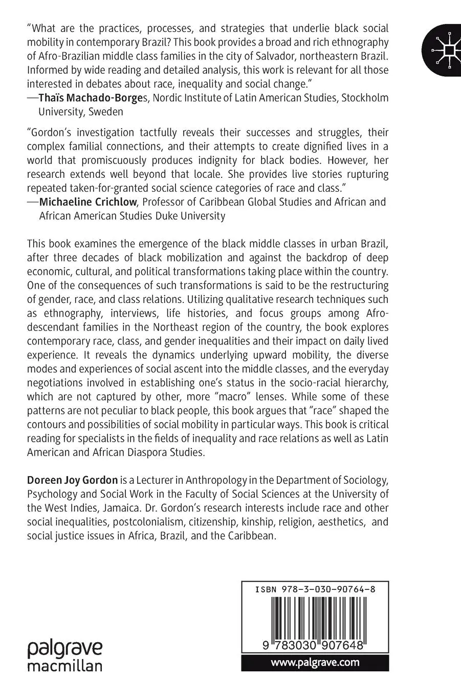 Rückseite: 9783030907648 | Blackness and Social Mobility in Brazil | Contemporary Transformations