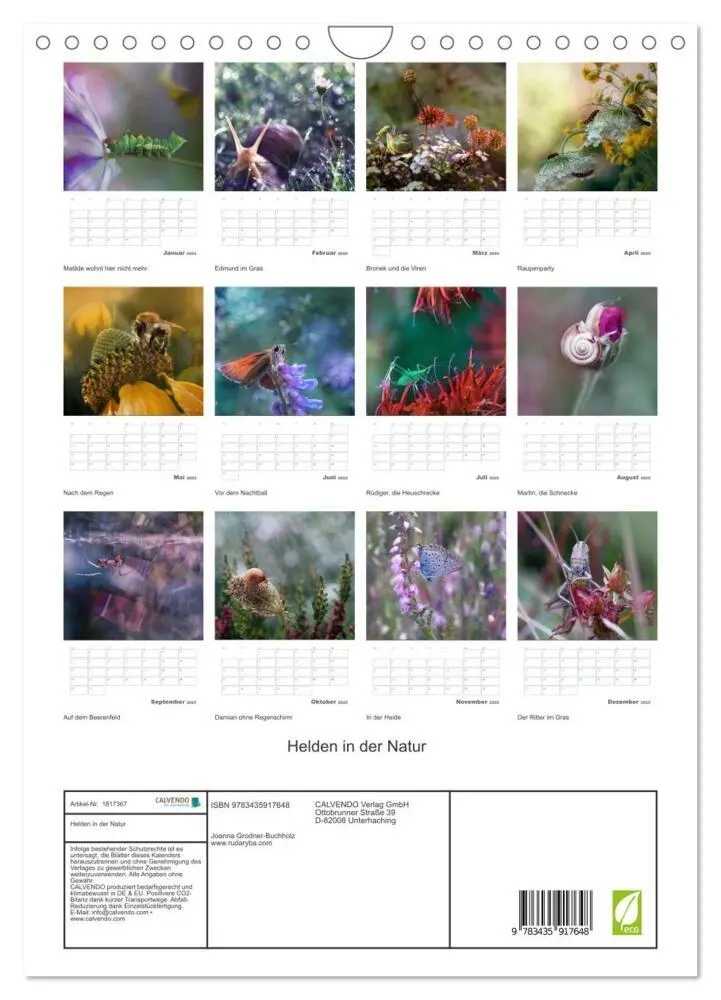 Bild: 9783435917648 | Helden in der Natur (Wandkalender 2025 DIN A4 hoch), CALVENDO...