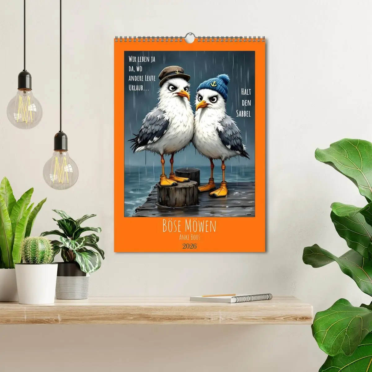 Bild: 9783516647648 | Böse Möwen (Wandkalender 2026 DIN A3 hoch), CALVENDO Monatskalender