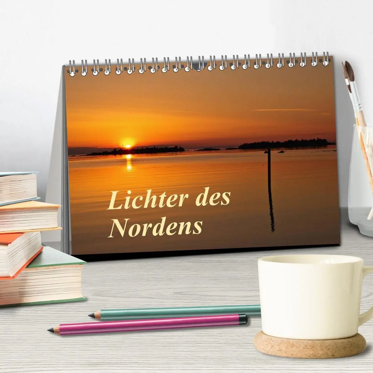 Bild: 9783594177648 | Lichter des Nordens (Tischkalender 2027 DIN A5 quer), CALVENDO...