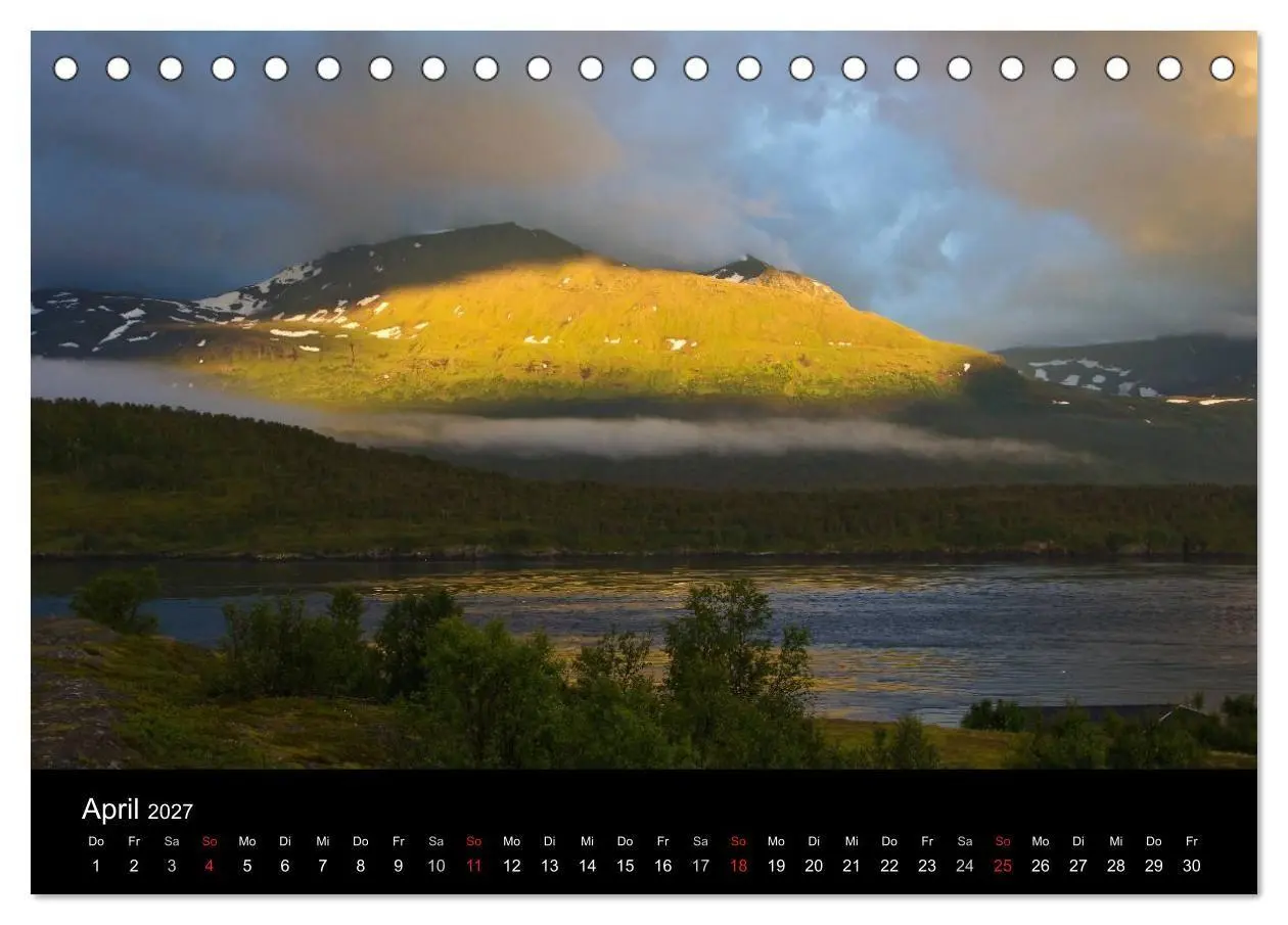 Bild: 9783594177648 | Lichter des Nordens (Tischkalender 2027 DIN A5 quer), CALVENDO...