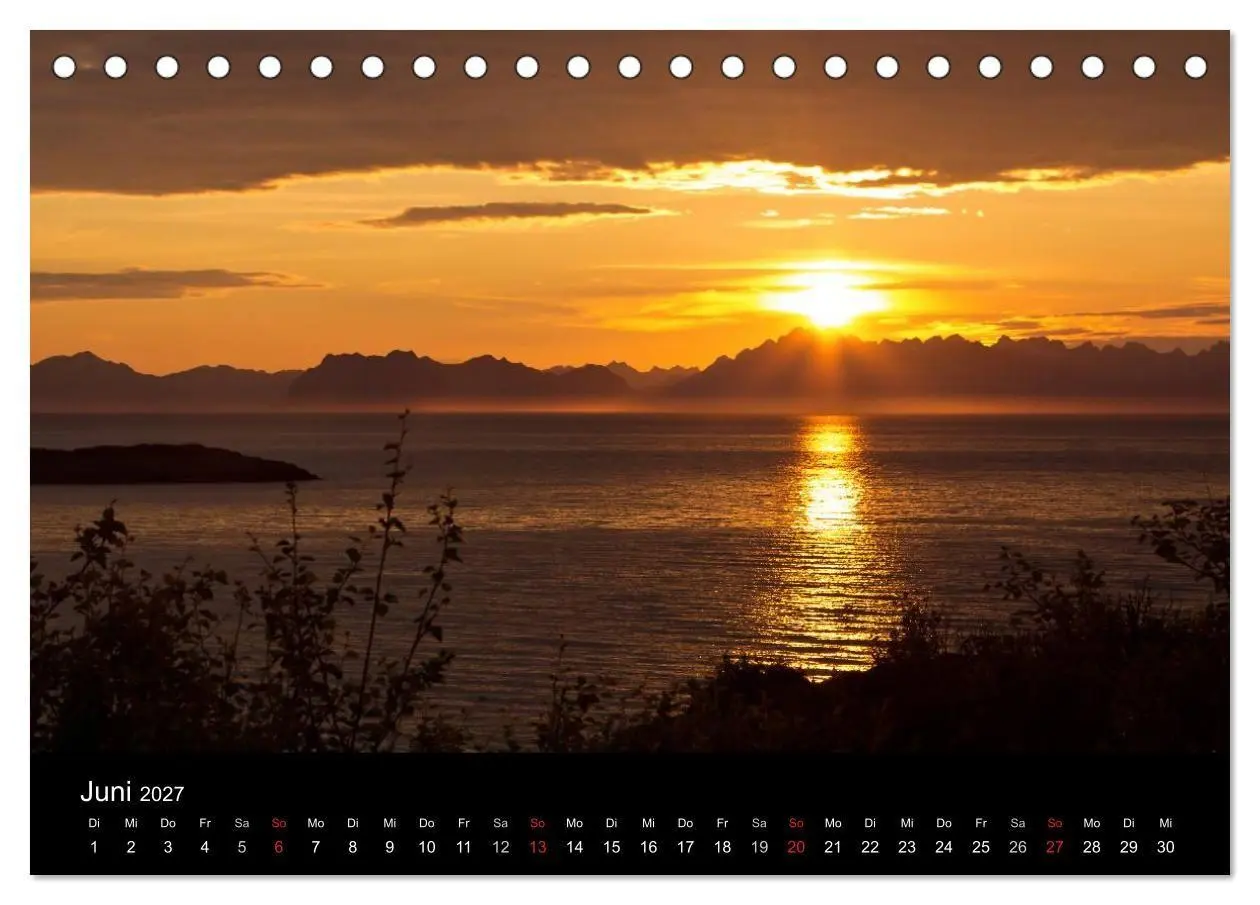 Bild: 9783594177648 | Lichter des Nordens (Tischkalender 2027 DIN A5 quer), CALVENDO...